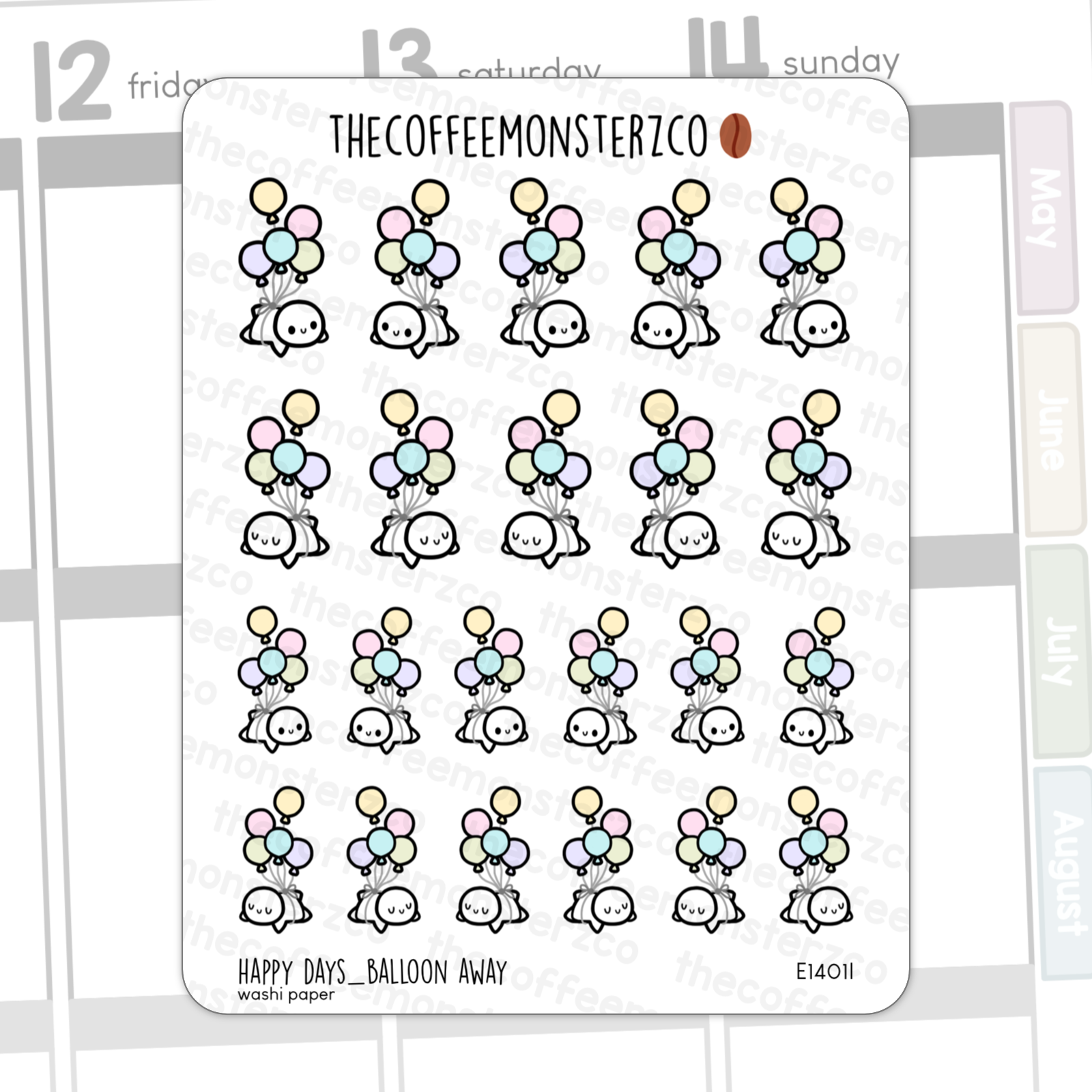 Bean Sampler Full Sheets - Happy Days