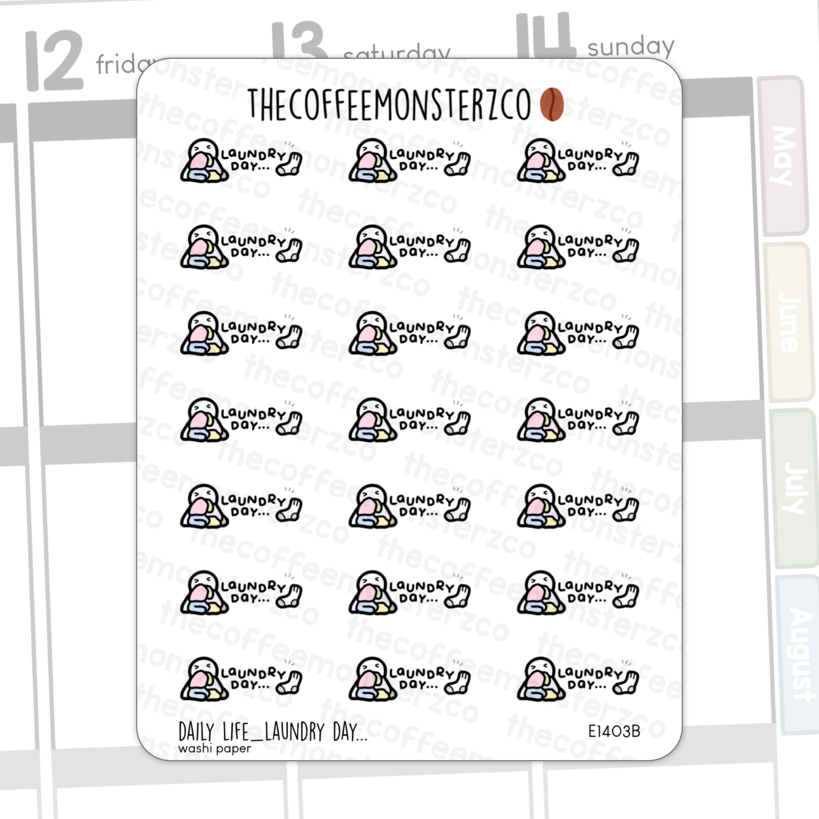 Bean Sampler Full Sheets - Daily Life
