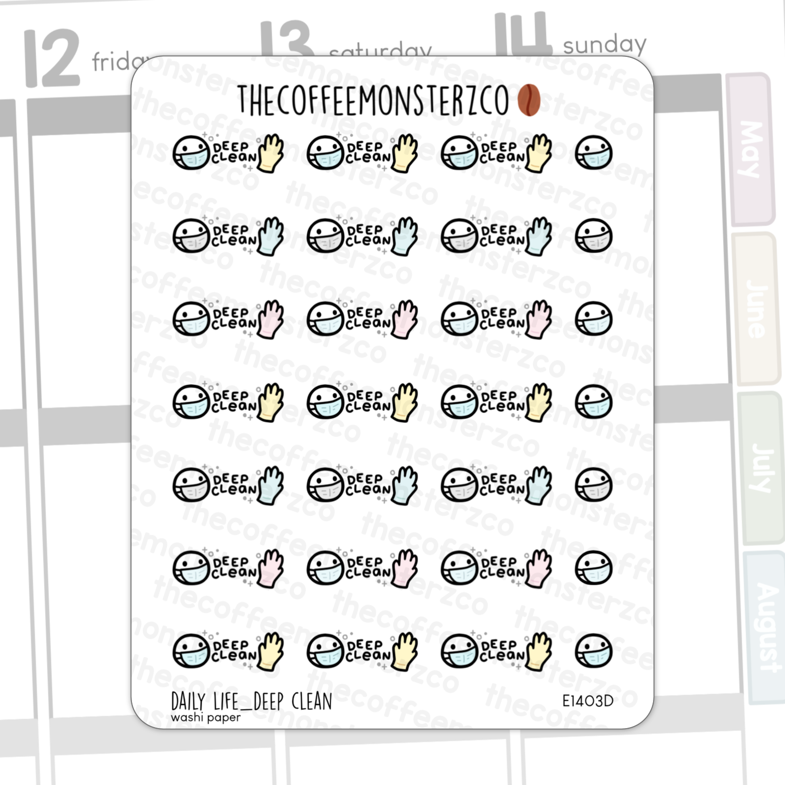 Bean Sampler Full Sheets - Daily Life