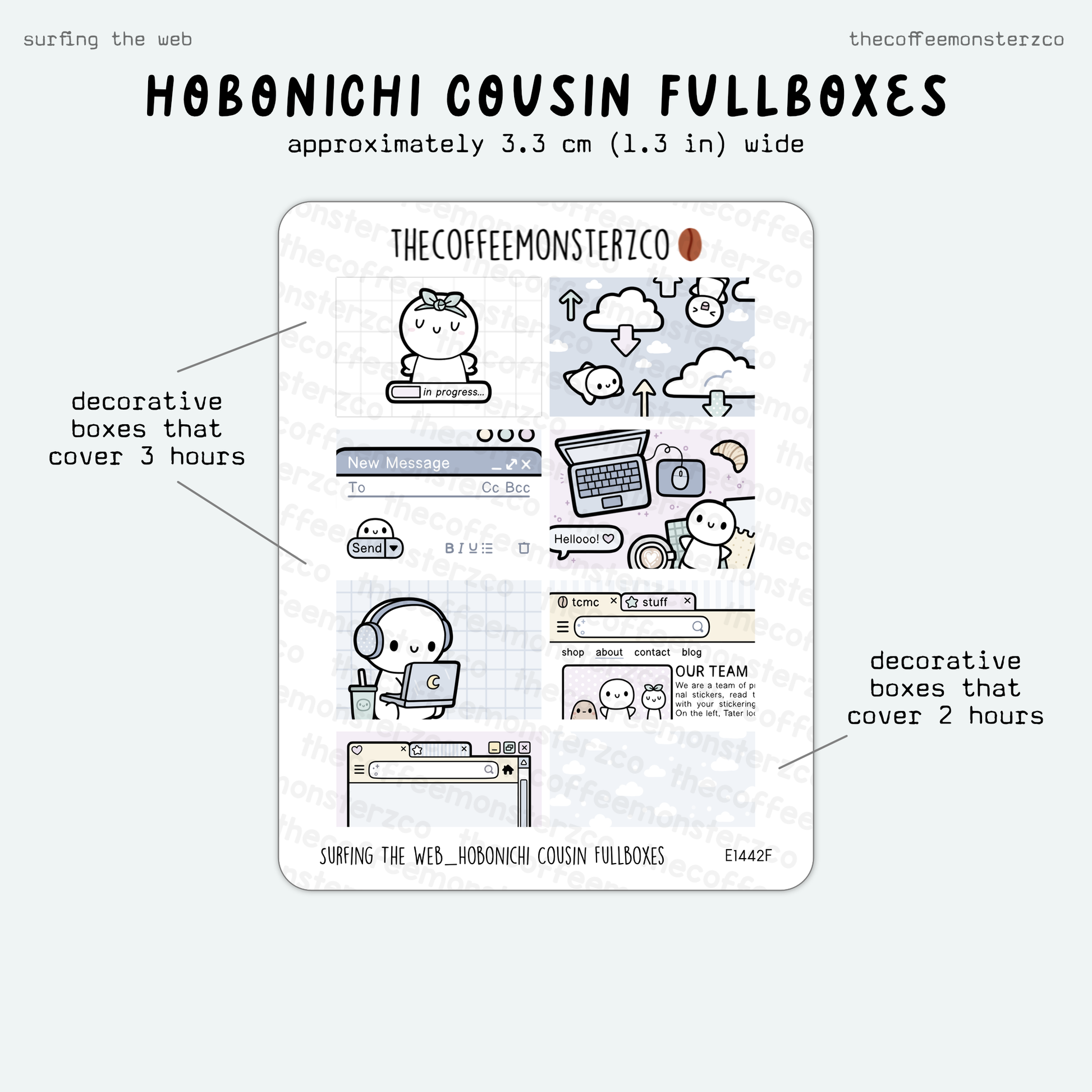 Surfing the Web - Hobonichi Cousin Kit