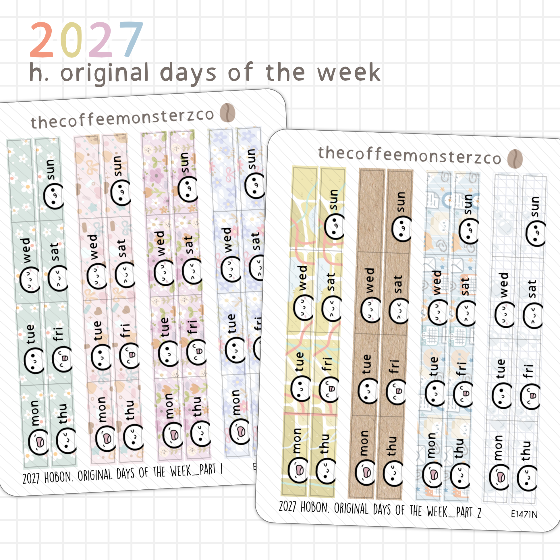 2027 Hobonichi Original Days Of The Week