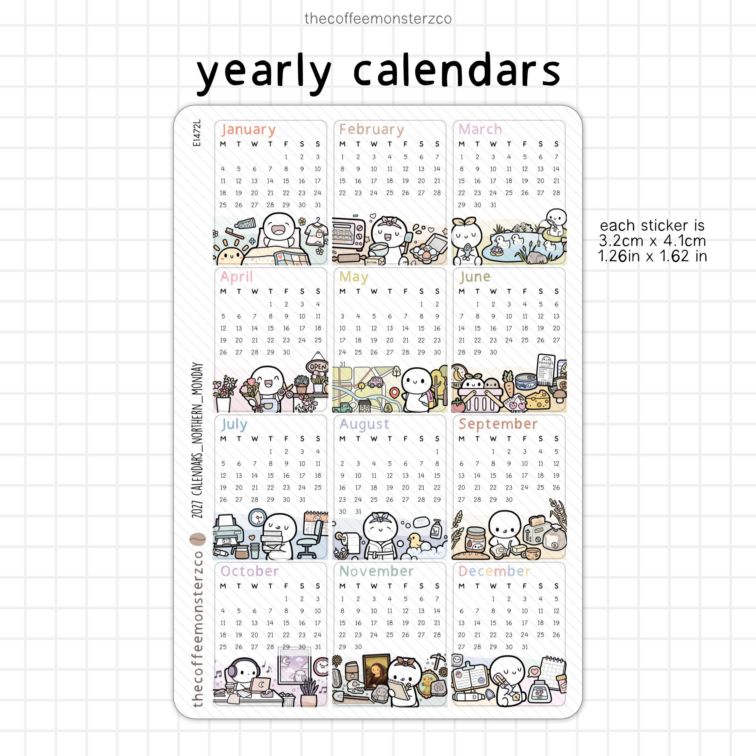 2027 Yearly Calendars