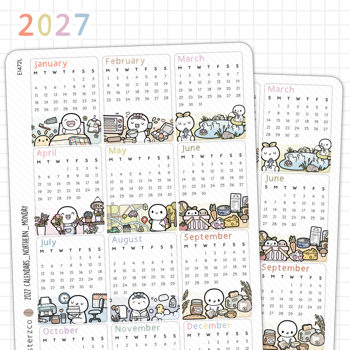 2027 Yearly Calendars