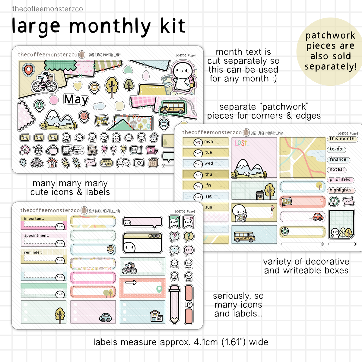 2027 Large Monthly Kits