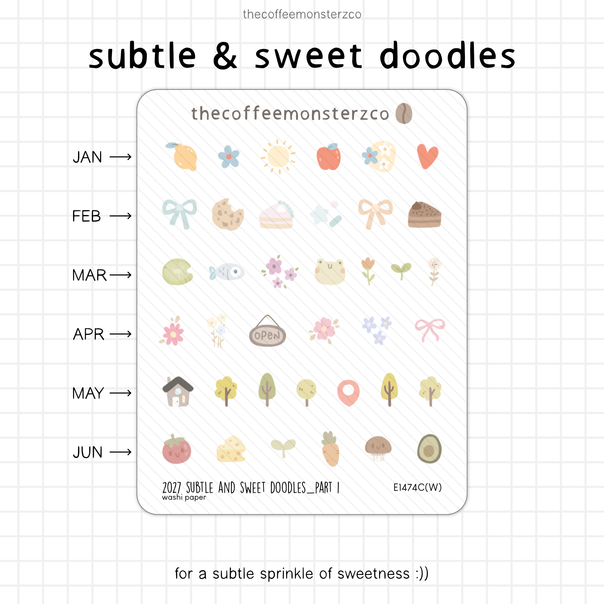 2027 Subtle & Sweet Doodles