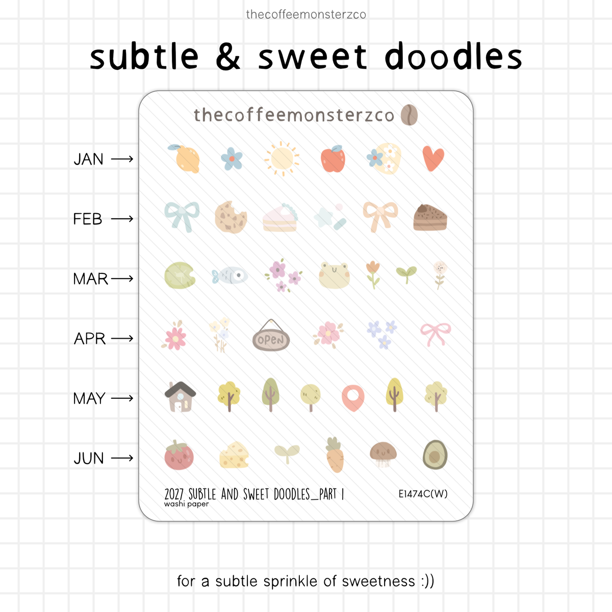 2027 Subtle & Sweet Doodles