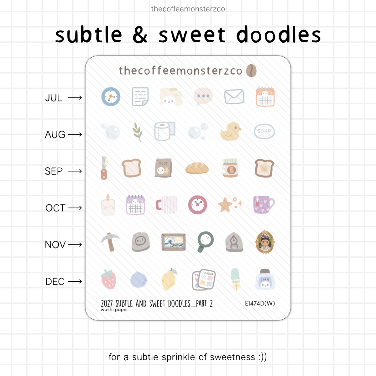 2027 Subtle & Sweet Doodles