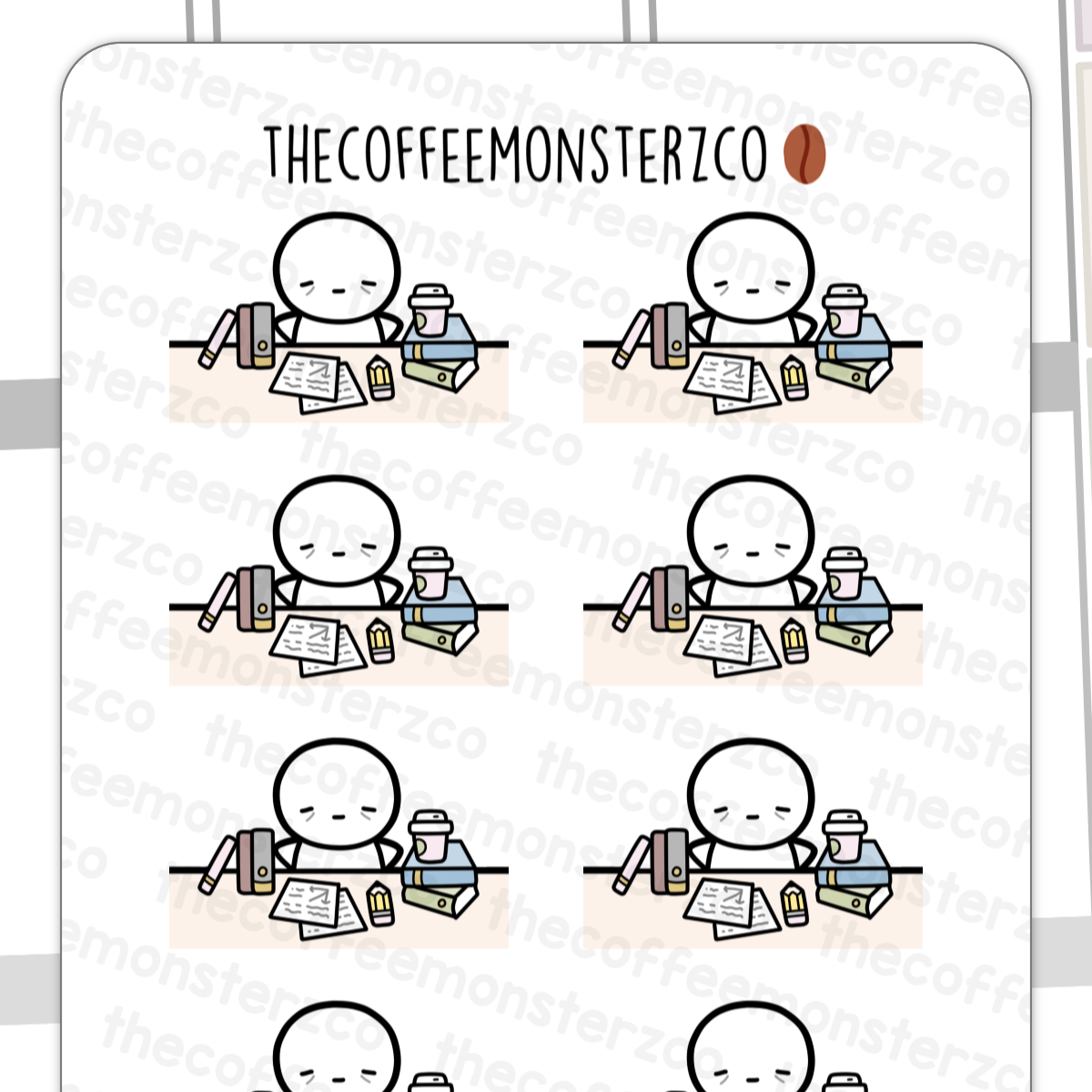 School Desk Emotis
