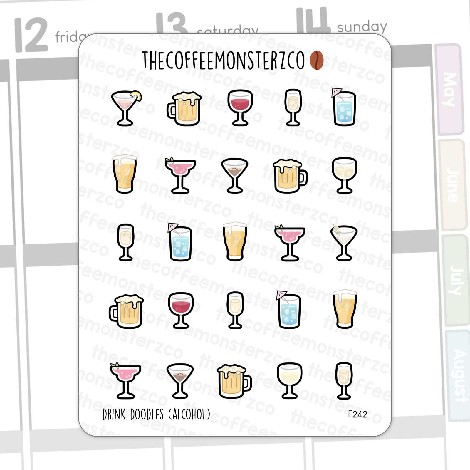 Drink Doodles - Alcohol (REFORMAT)