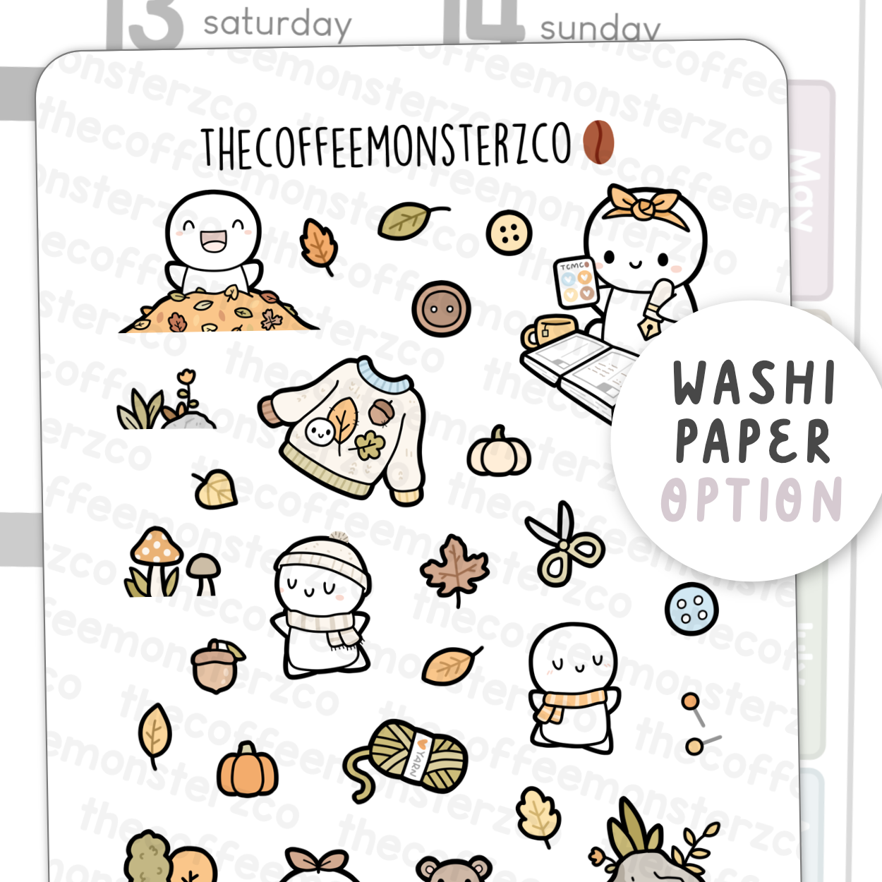 Large Autumn Doodles