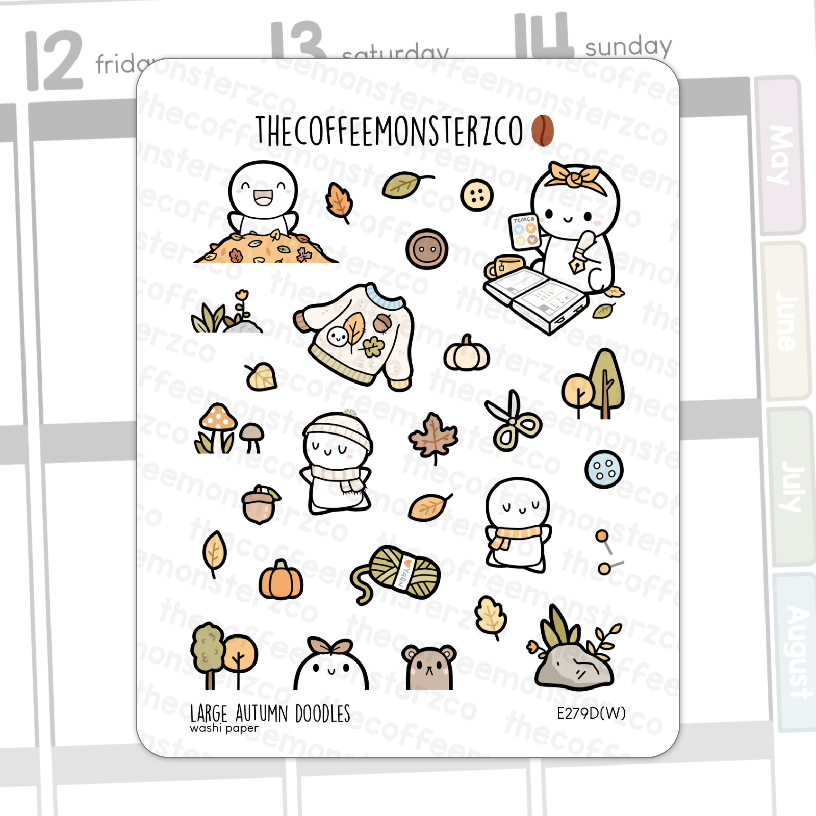 Large Autumn Doodles
