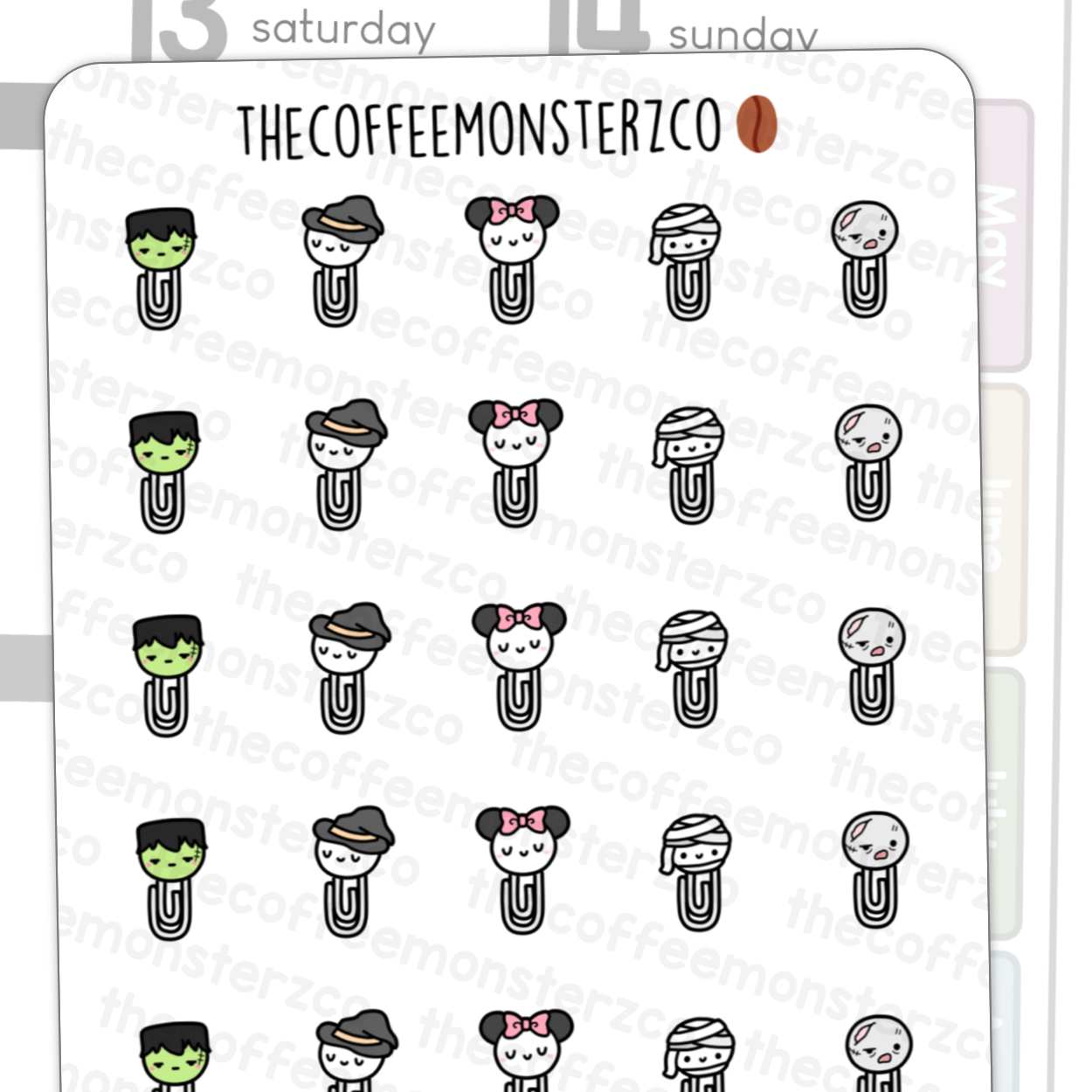 Halloween Mini Paperclips