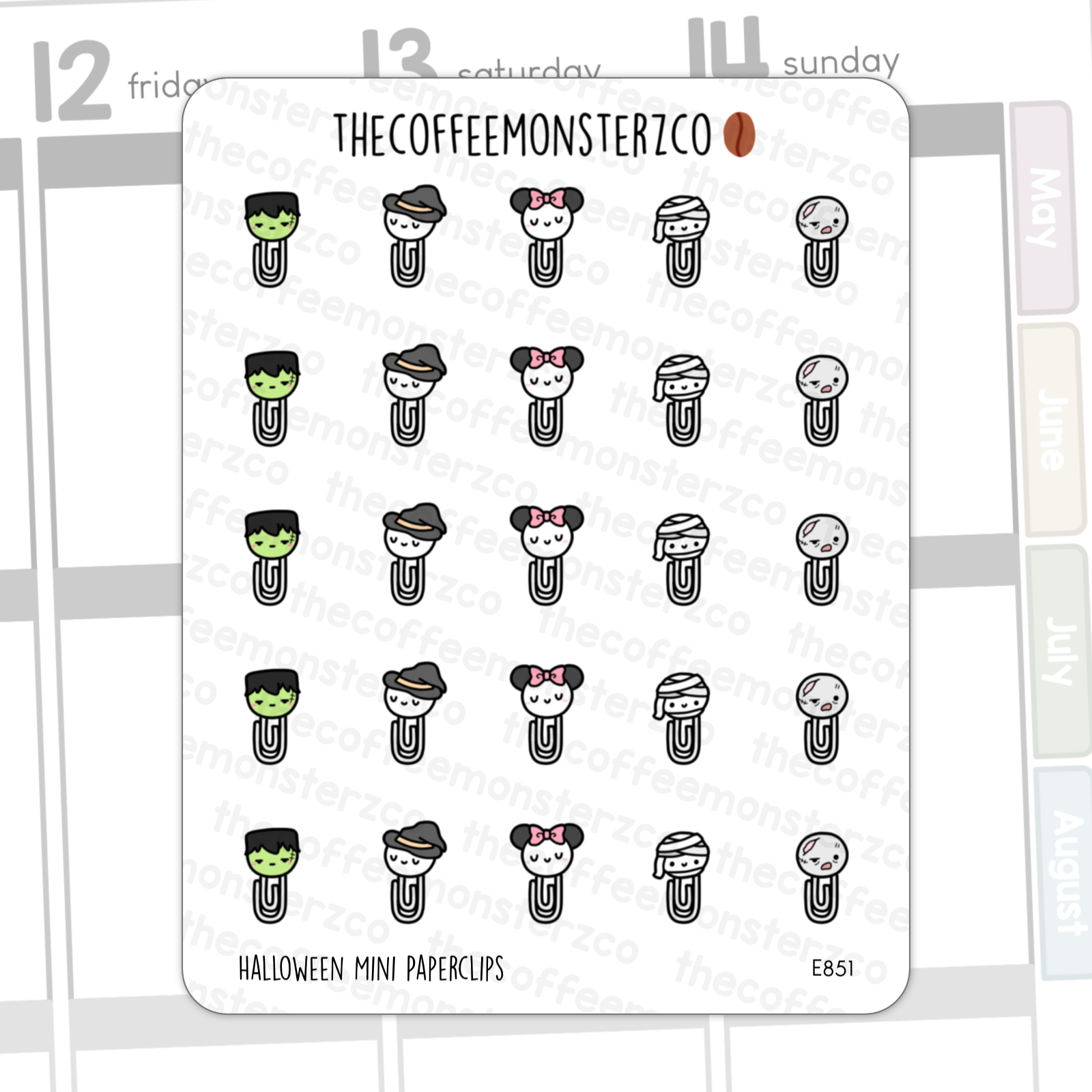 Halloween Mini Paperclips