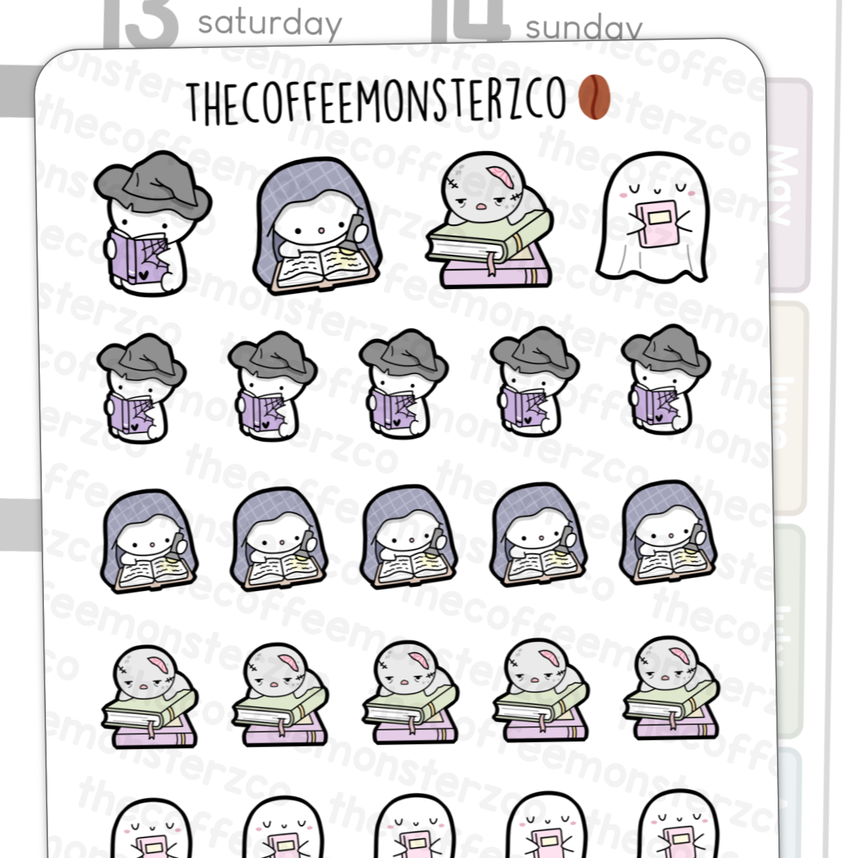 Halloween Reading Emotis