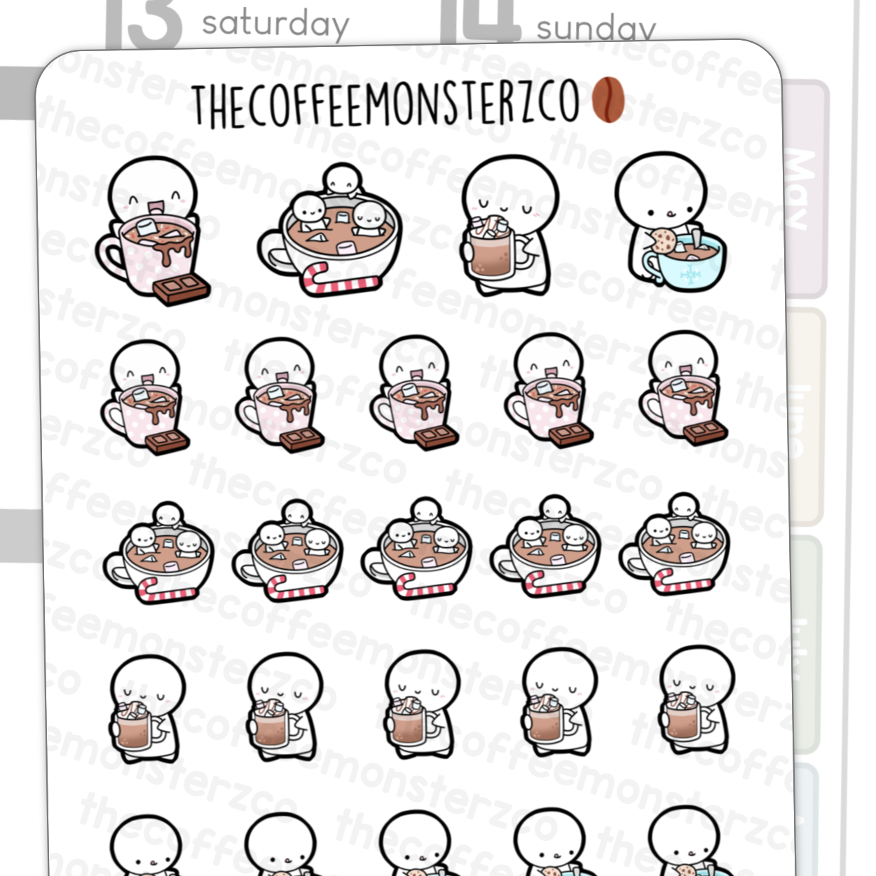 Hot Chocolate Emotis