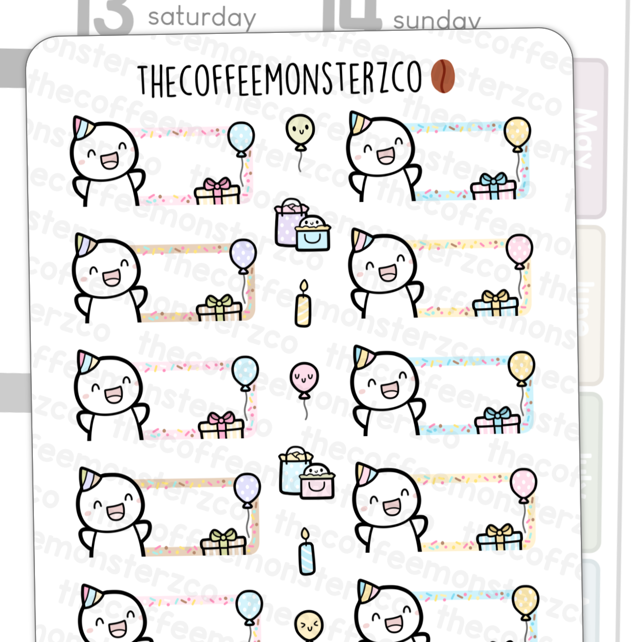 Birthday Emoti Halfboxes (REFORMAT)