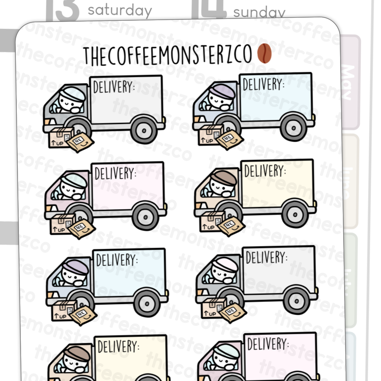 Delivery Truck Emotis
