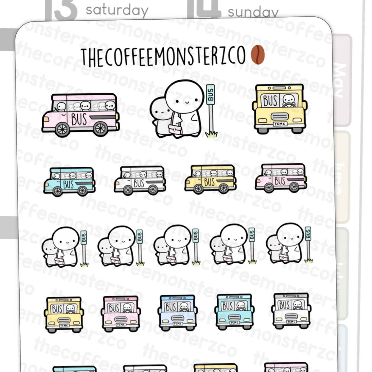 Bus Ride Emotis