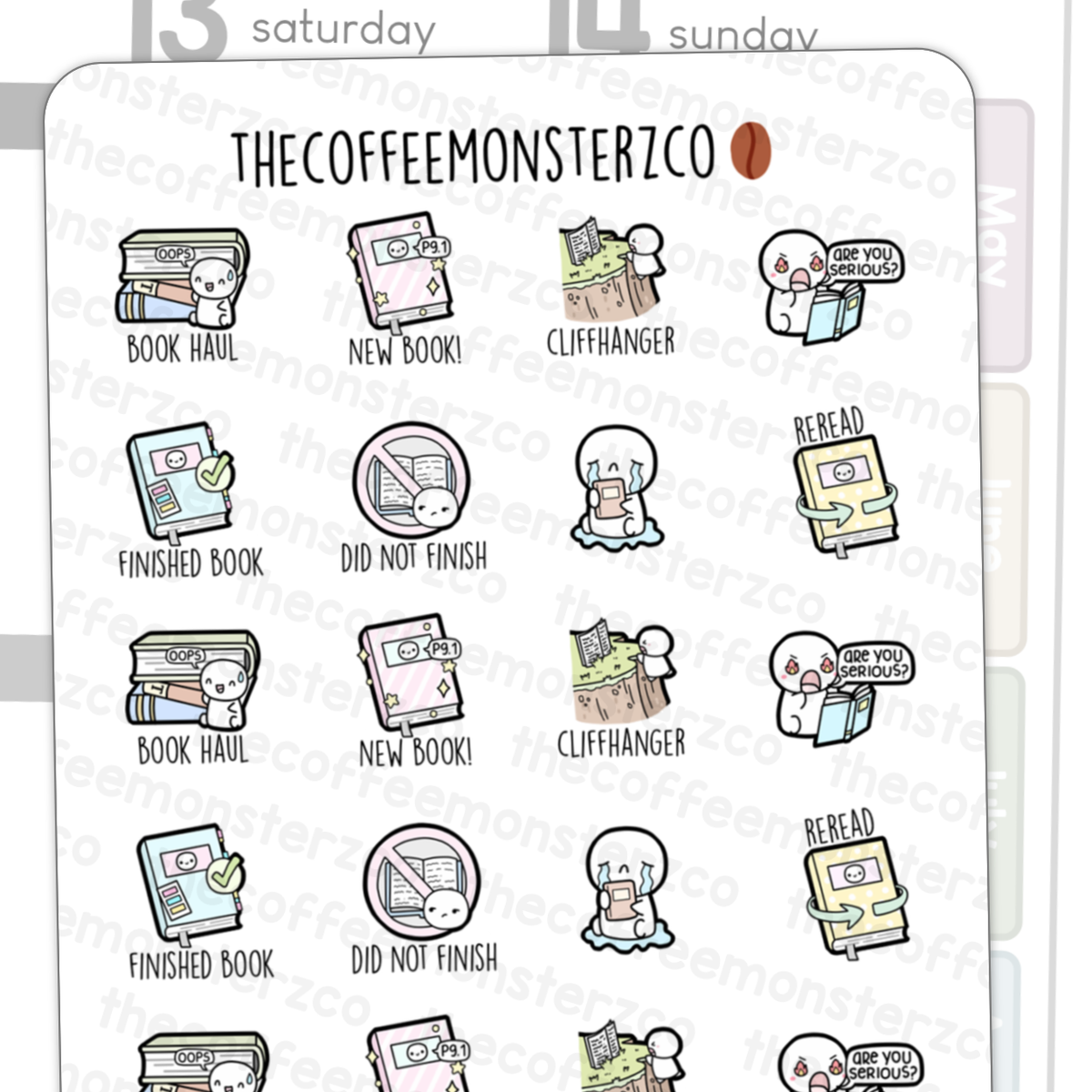 Reading Bucket List Emotis