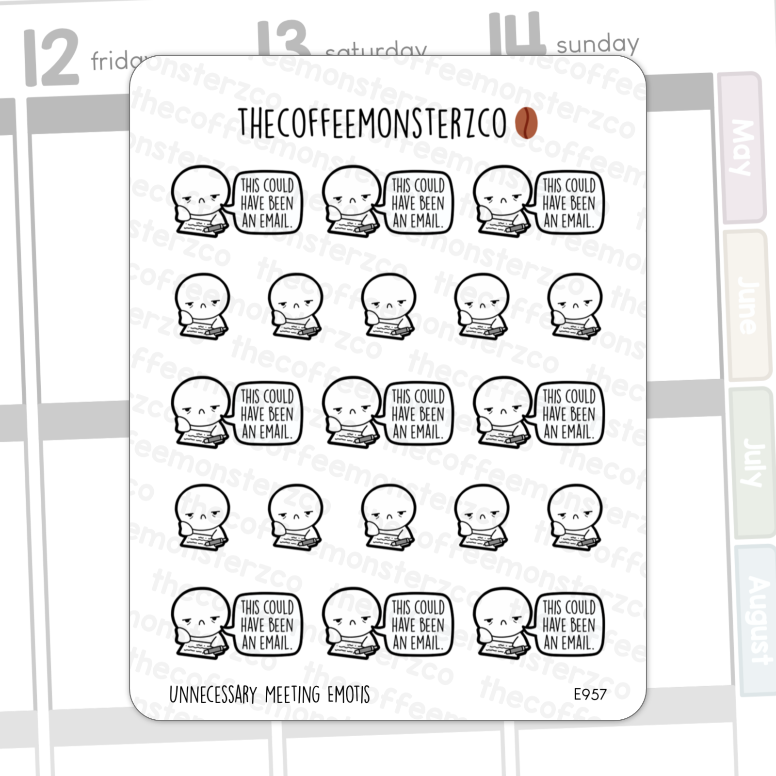 Unnecessary Meeting Emotis