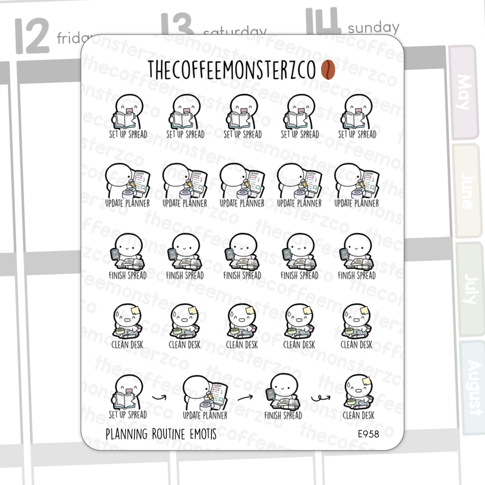 Planning Routine Emotis