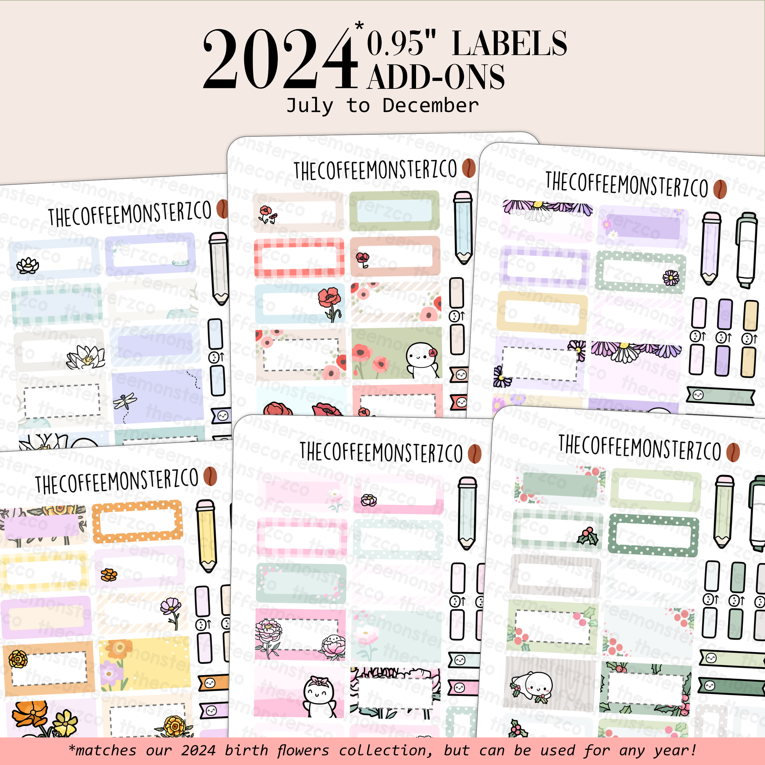 2024 Coordinating Add-ons - Medium Labels (0.95") - Part 2