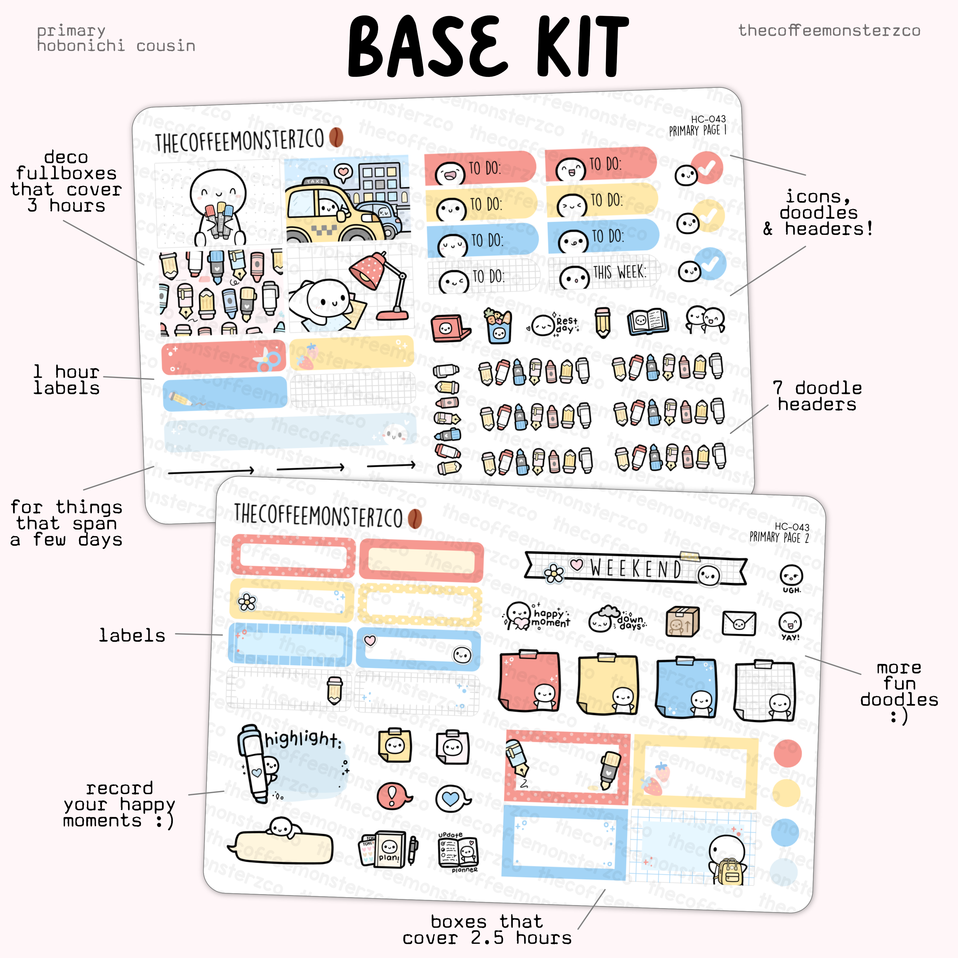 Primary - Hobonichi Cousin Kit