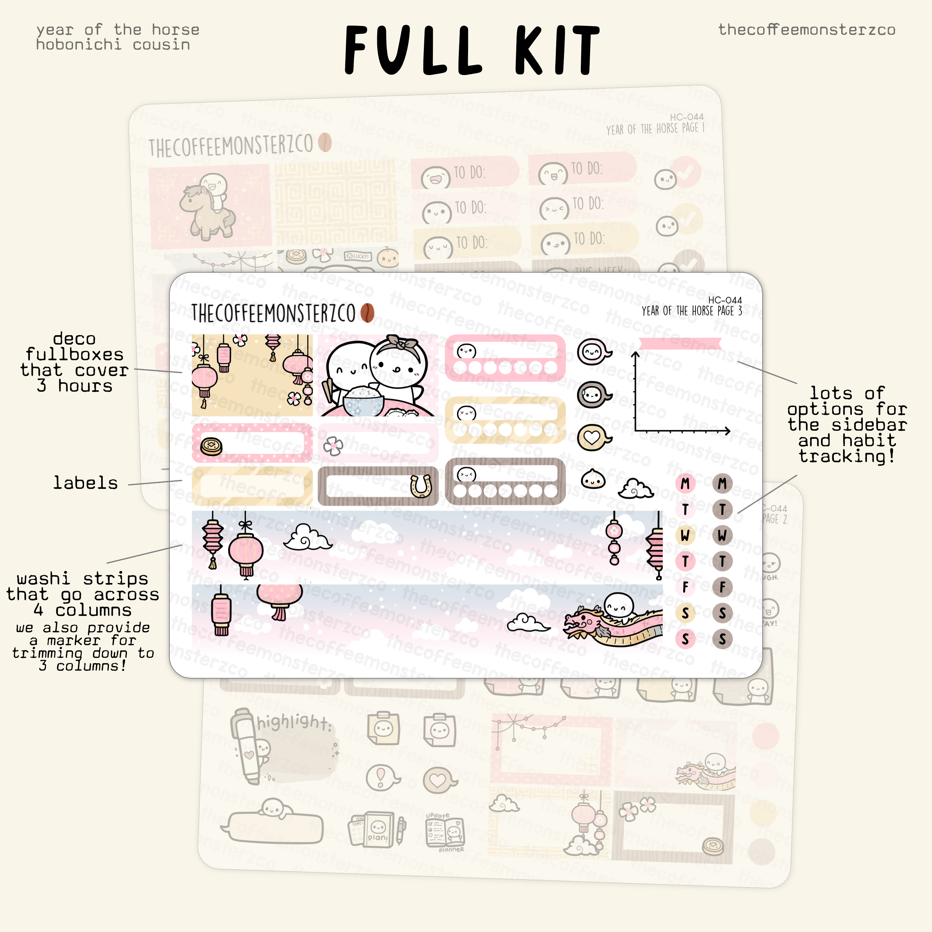 Year of the Horse - Hobonichi Cousin Kit