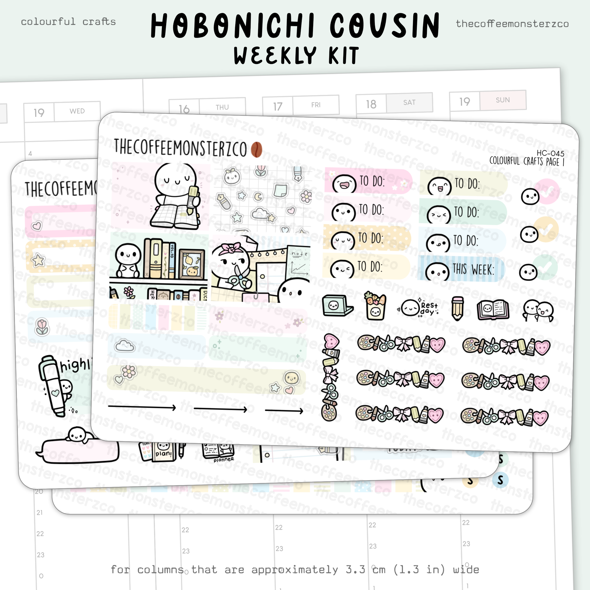 Colourful Crafts - Hobonichi Cousin Kit