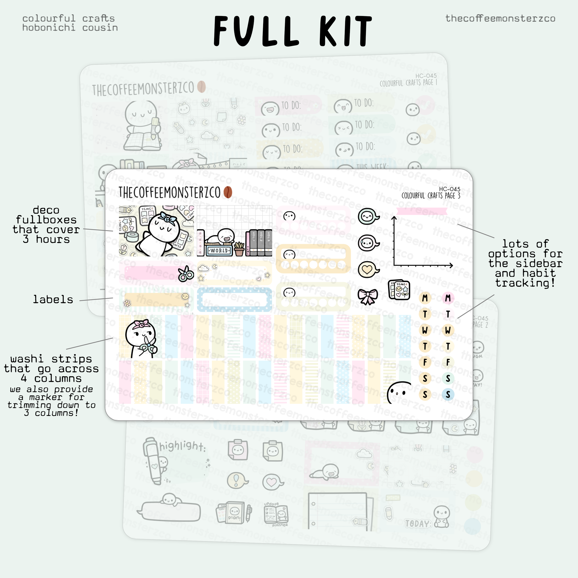 Colourful Crafts - Hobonichi Cousin Kit