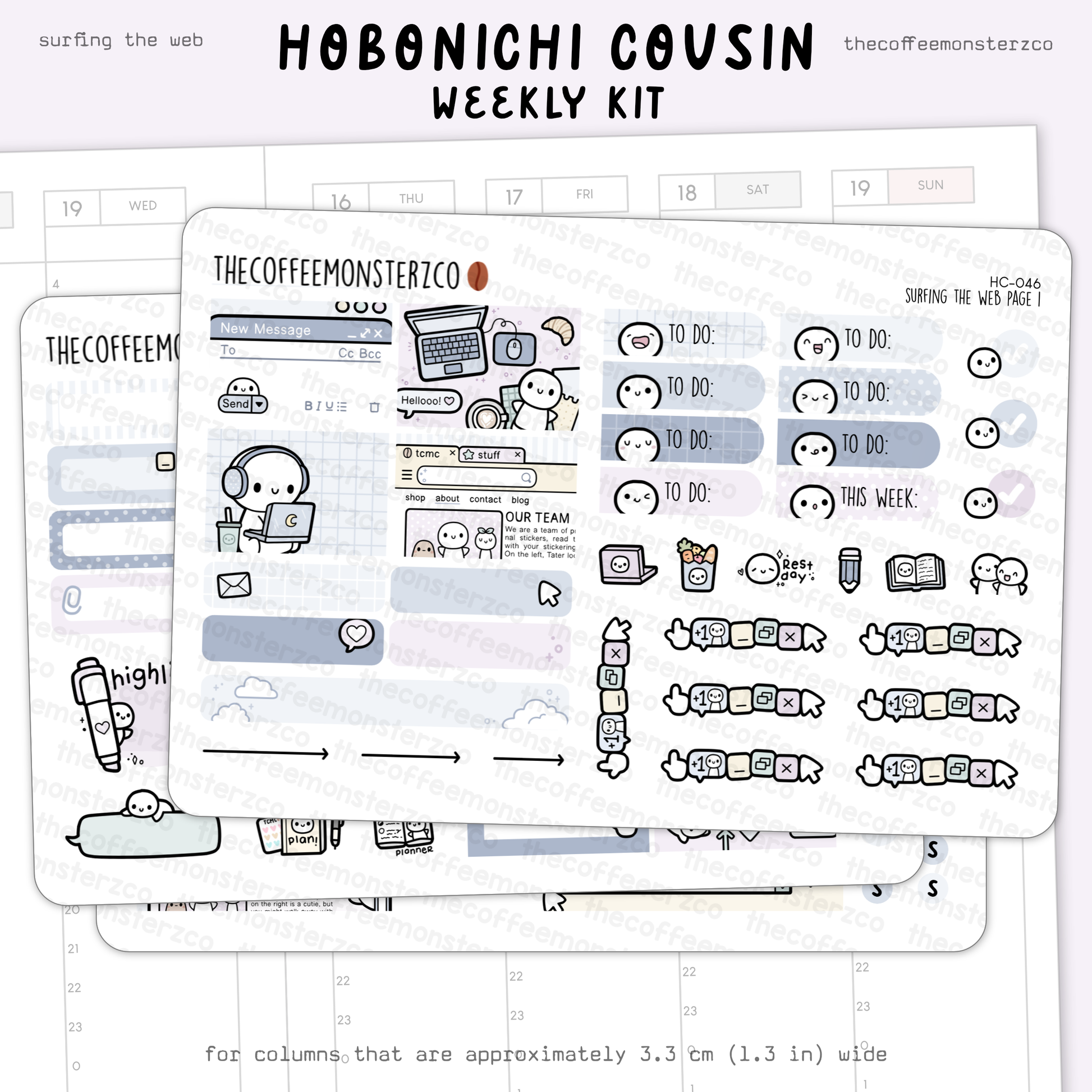 Surfing the Web - Hobonichi Cousin Kit