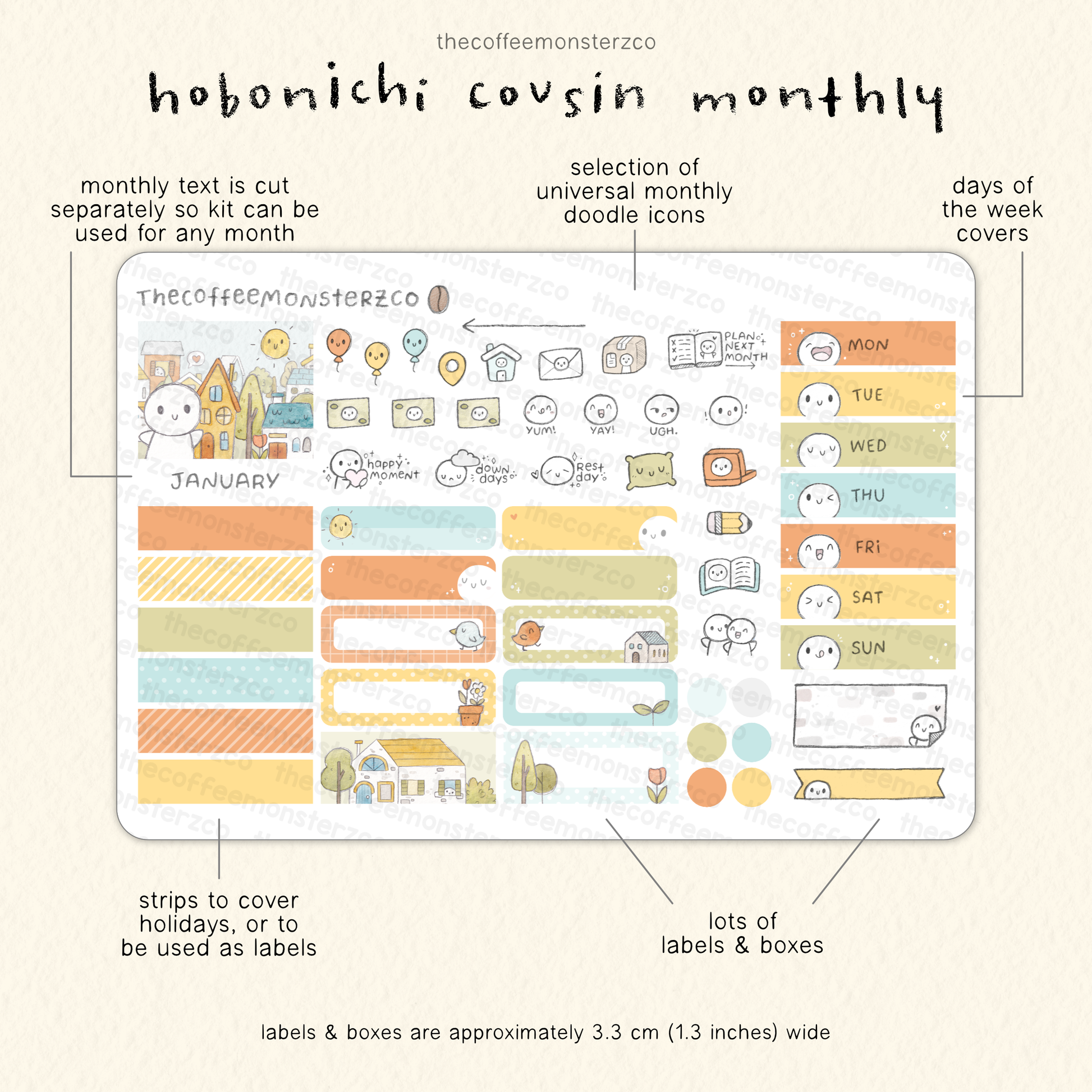 2026 Hobonichi Cousin Monthly Kits