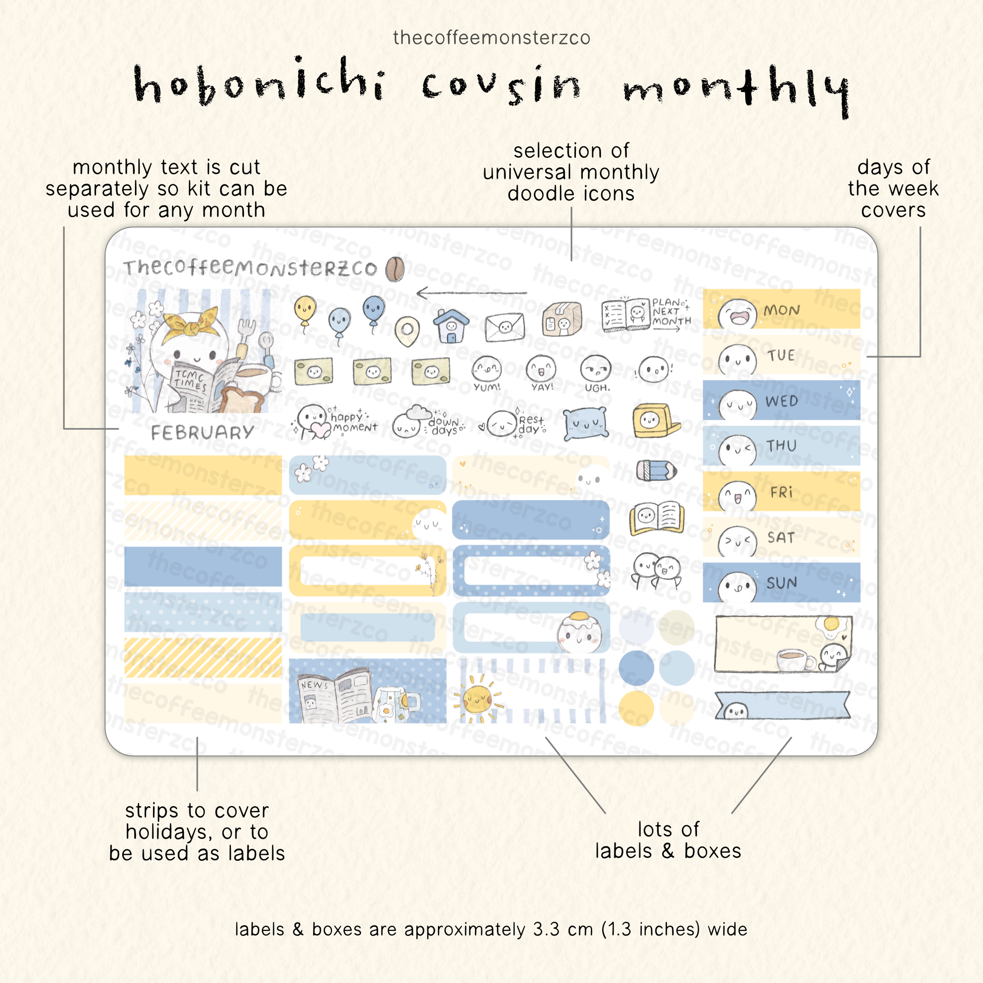 2026 Hobonichi Cousin Monthly Kits