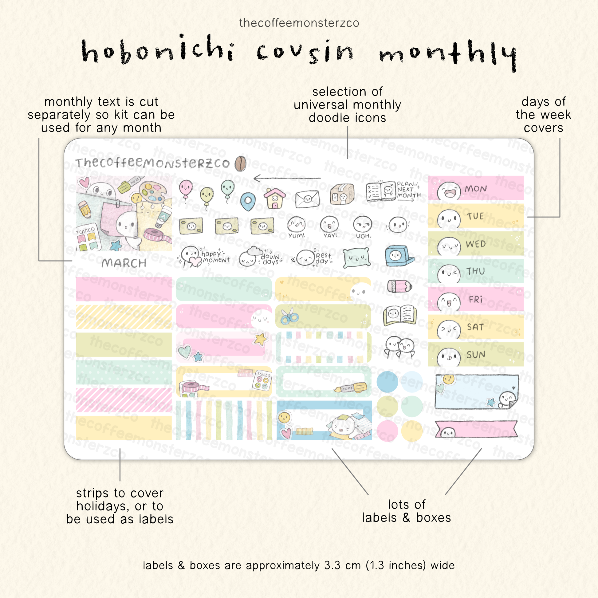 2026 Hobonichi Cousin Monthly Kits