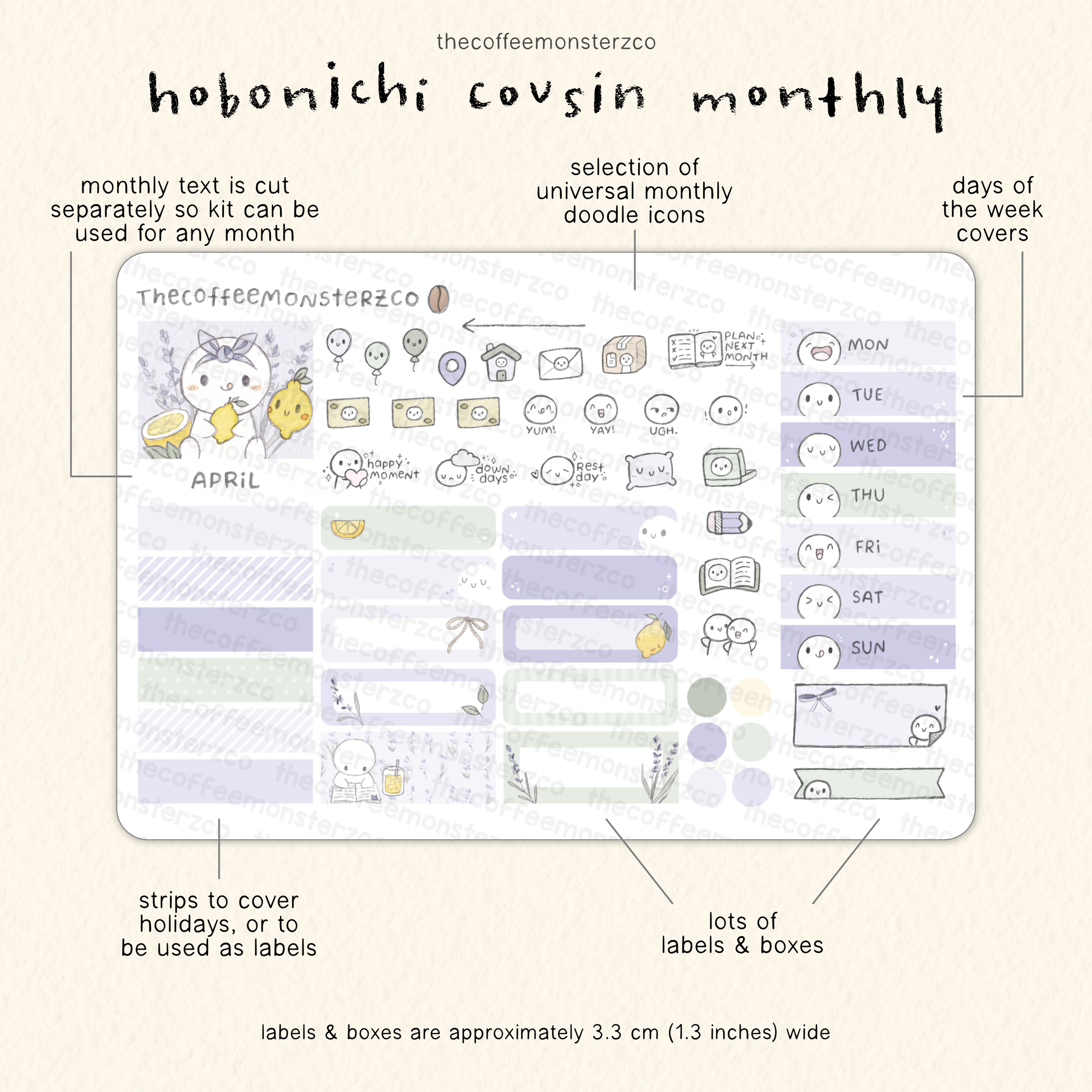 2026 Hobonichi Cousin Monthly Kits