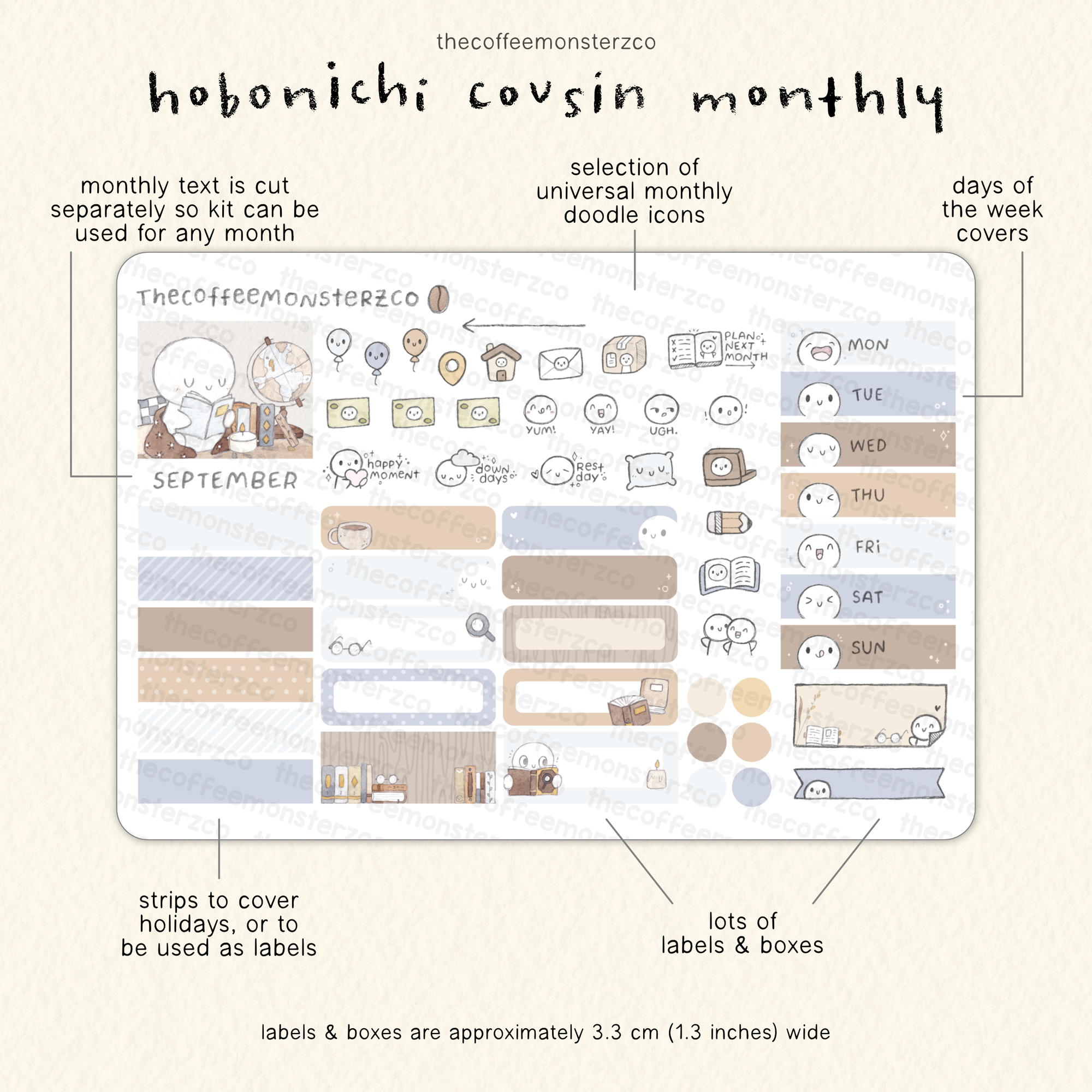 2026 Hobonichi Cousin Monthly Kits