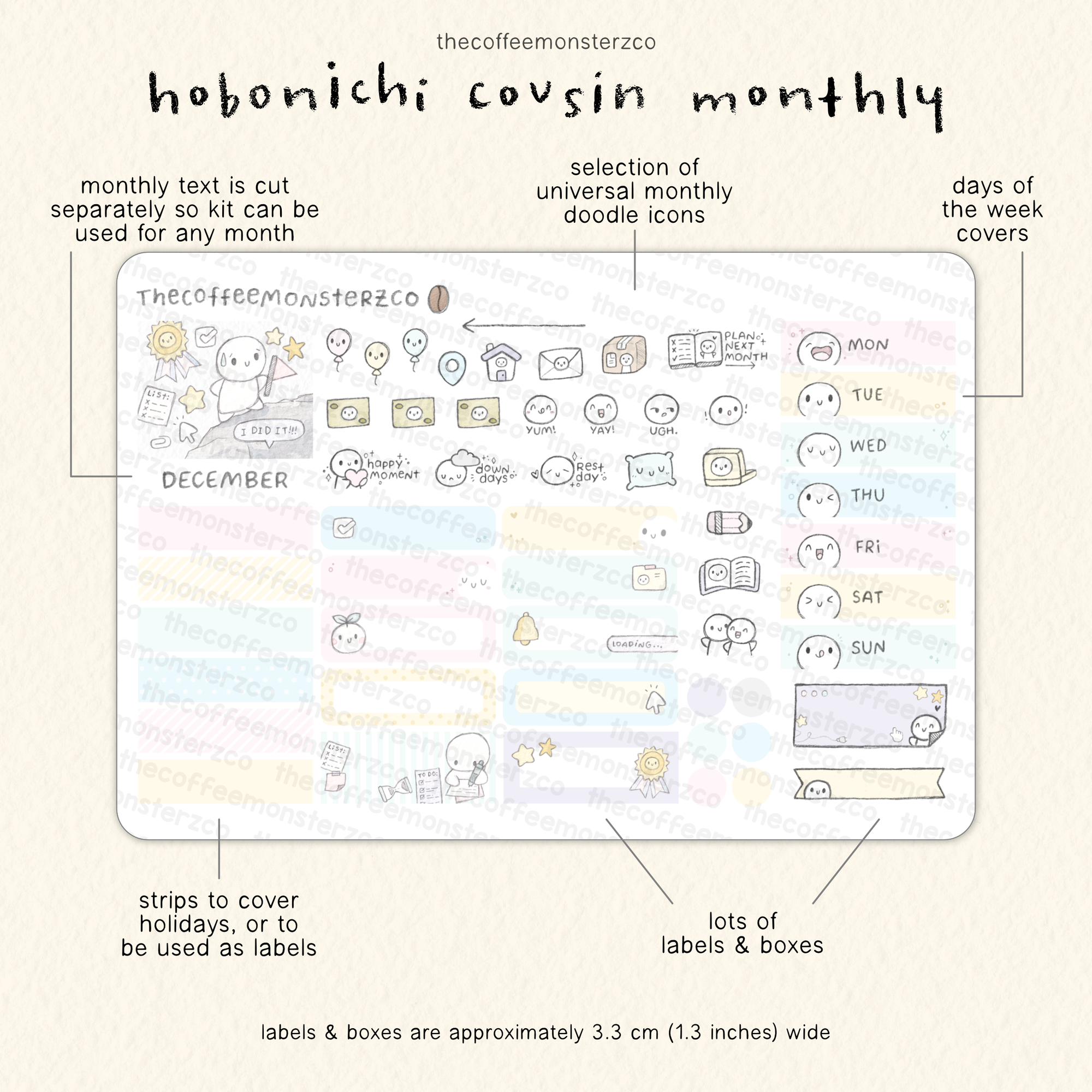 2026 Hobonichi Cousin Monthly Kits
