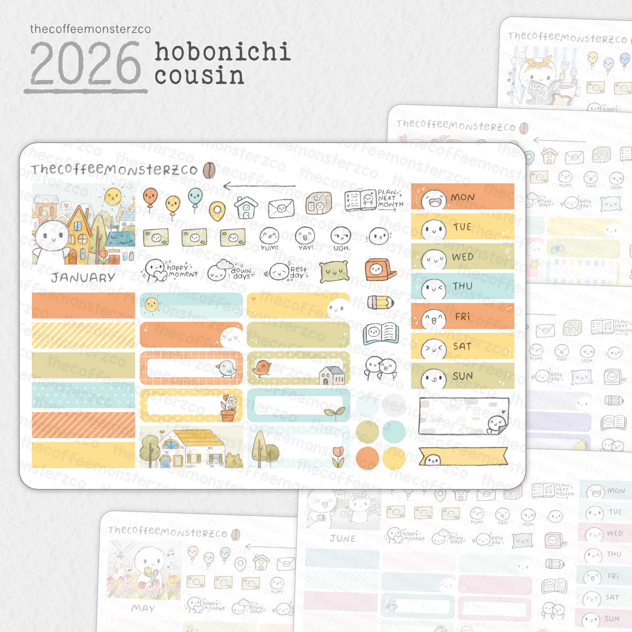 2026 Hobonichi Cousin Monthly Kits