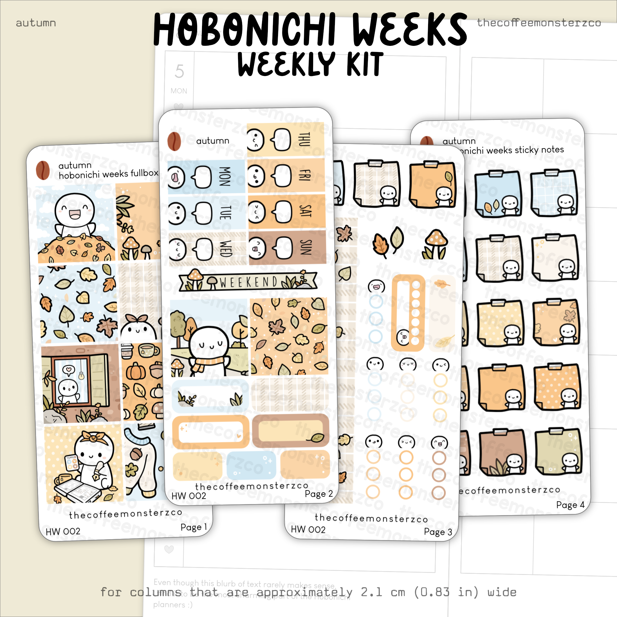 Autumn - Hobonichi Weeks Kit