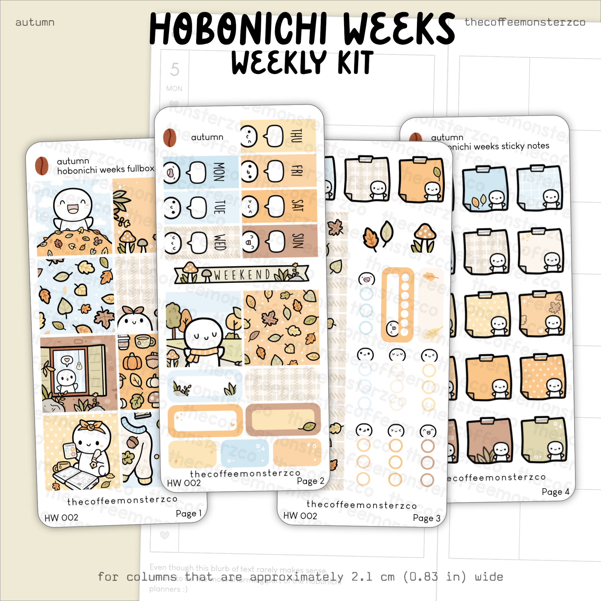 Autumn - Hobonichi Weeks Kit
