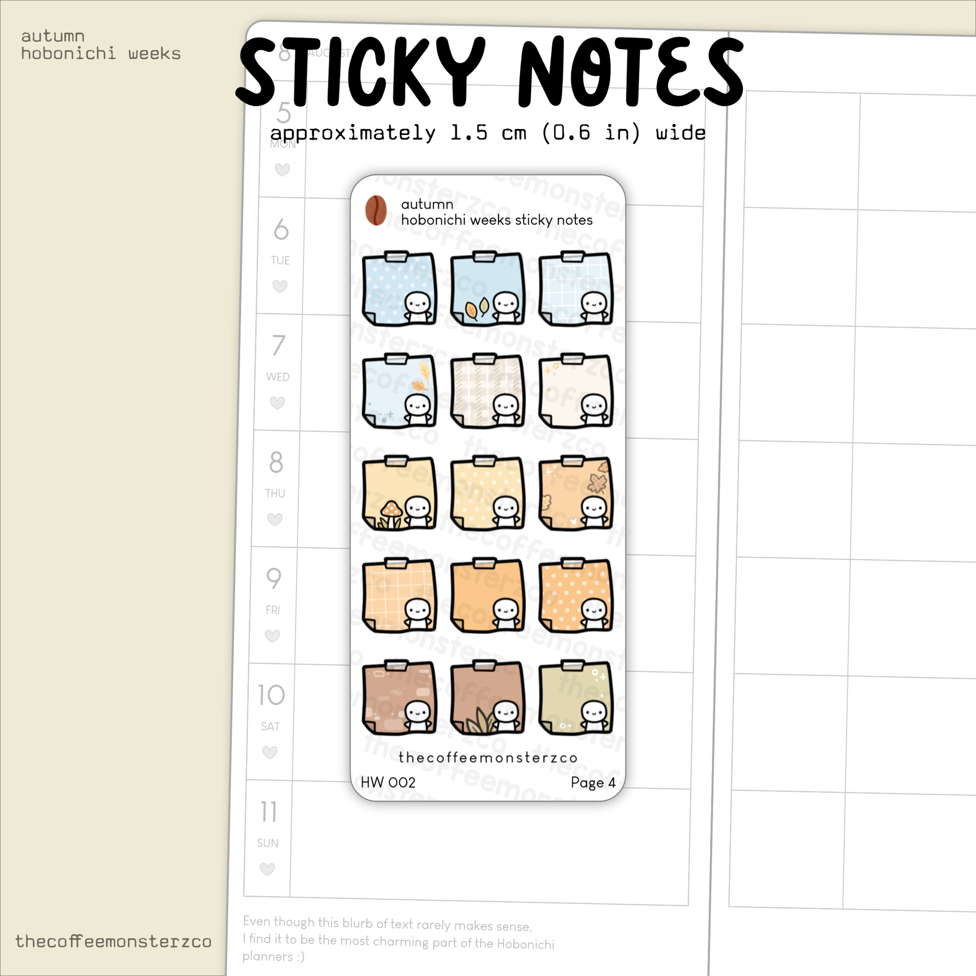 Autumn - Hobonichi Weeks Kit