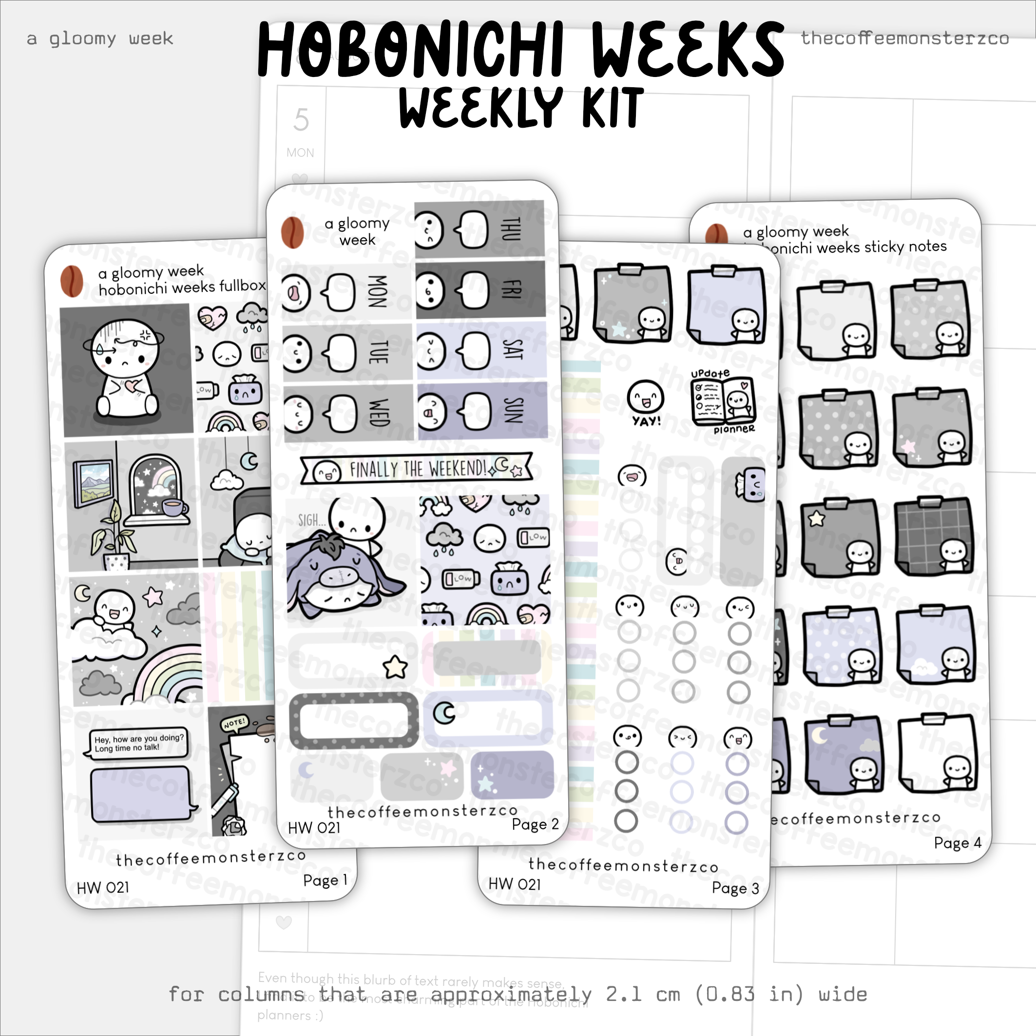 A Gloomy Week Hobonichi Weeks Kit