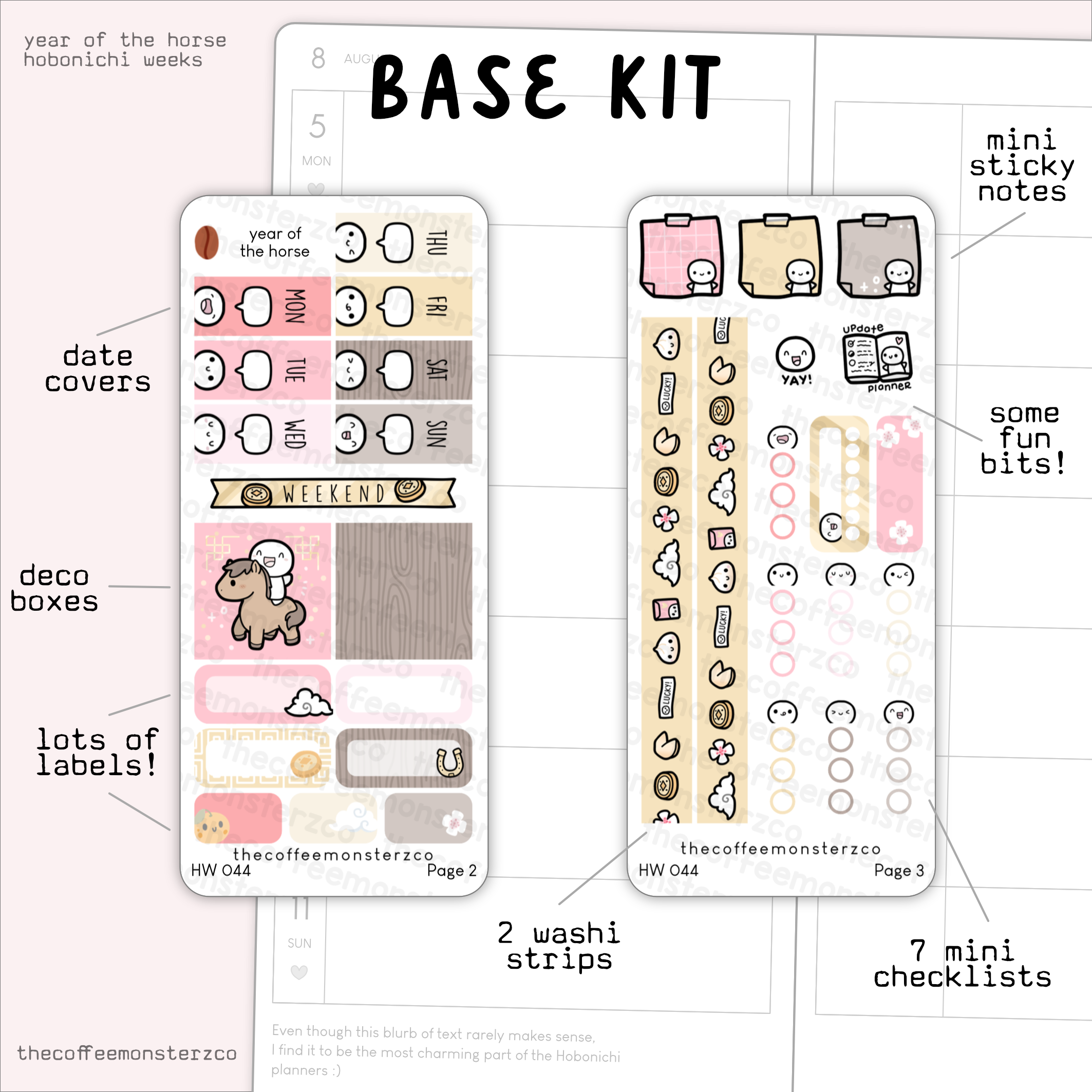 Year of the Horse - Hobonichi Weeks Kit