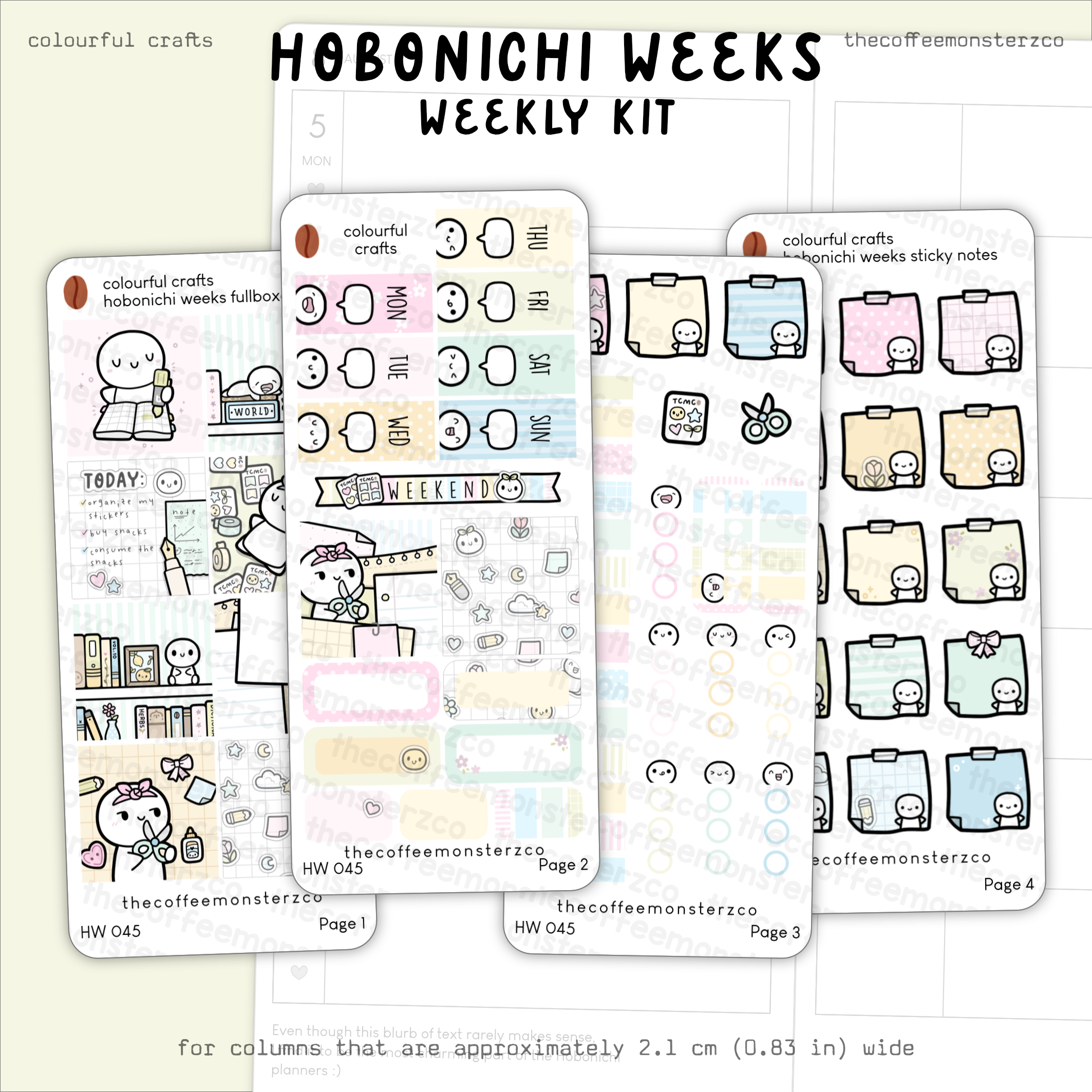 Colourful Crafts - Hobonichi Weeks Kit