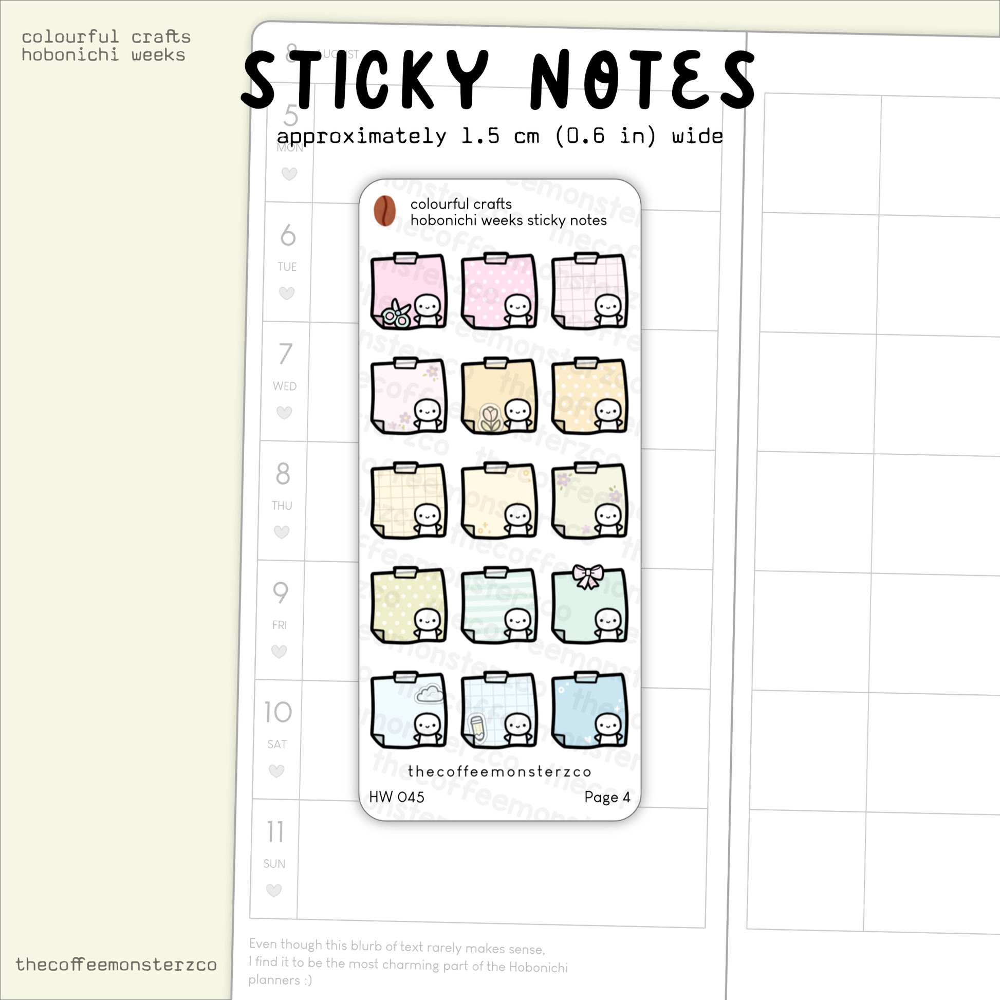 Colourful Crafts - Hobonichi Weeks Kit
