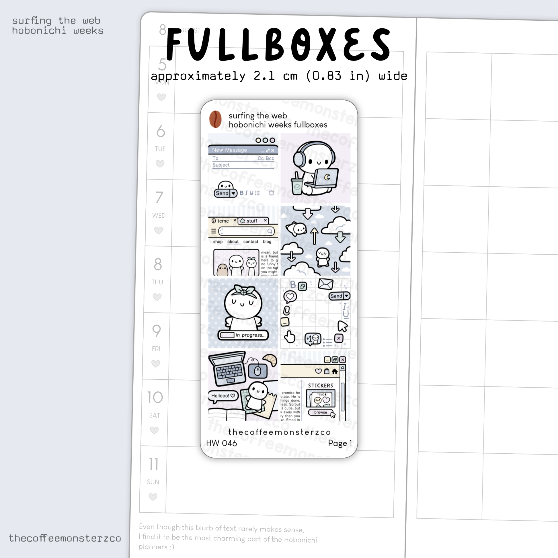 Surfing the Web - Hobonichi Weeks Kit