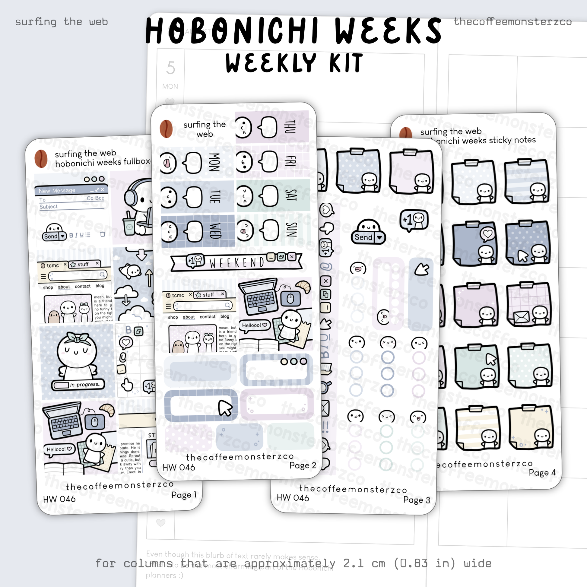 Surfing the Web - Hobonichi Weeks Kit