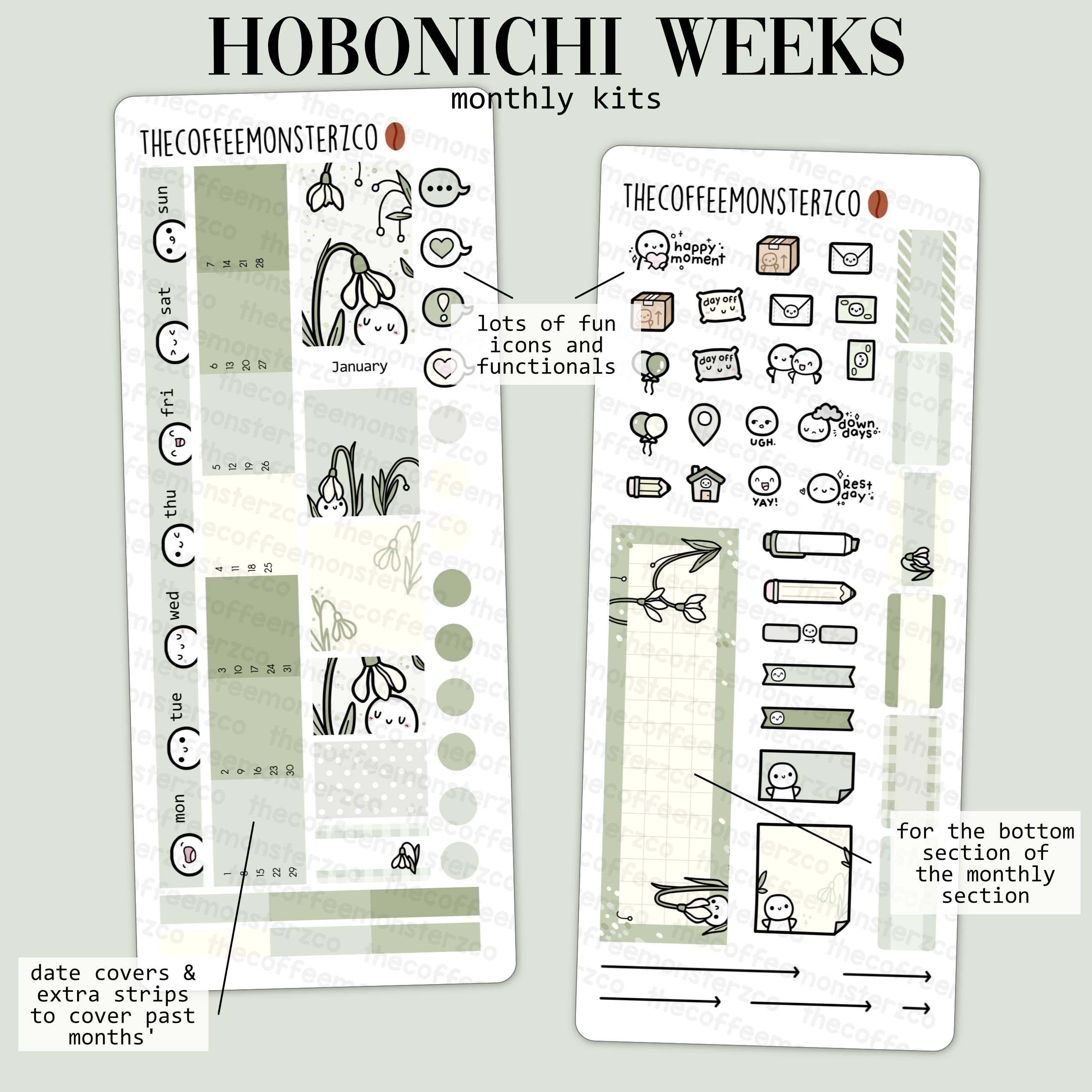 2024 Hobonichi Weeks Monthly Kits - Part 1