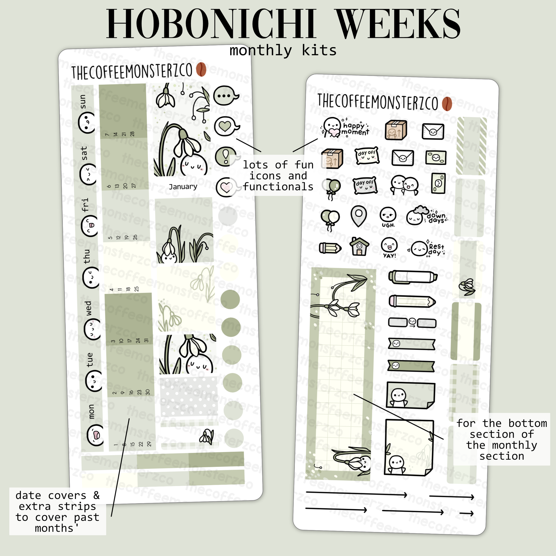 2024 Hobonichi Weeks Monthly Kits - Part 1