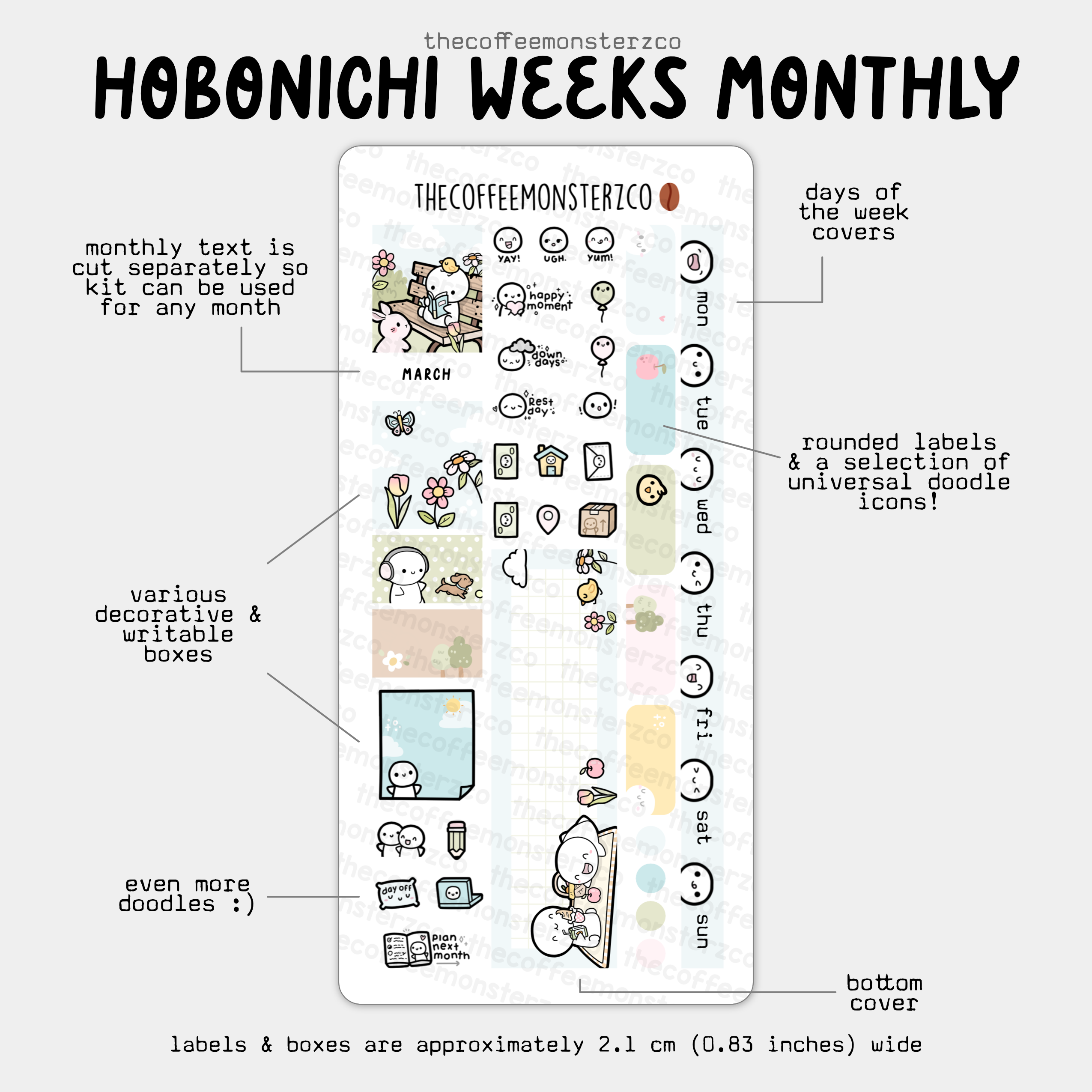 2025 Hobonichi Weeks Monthly Kits